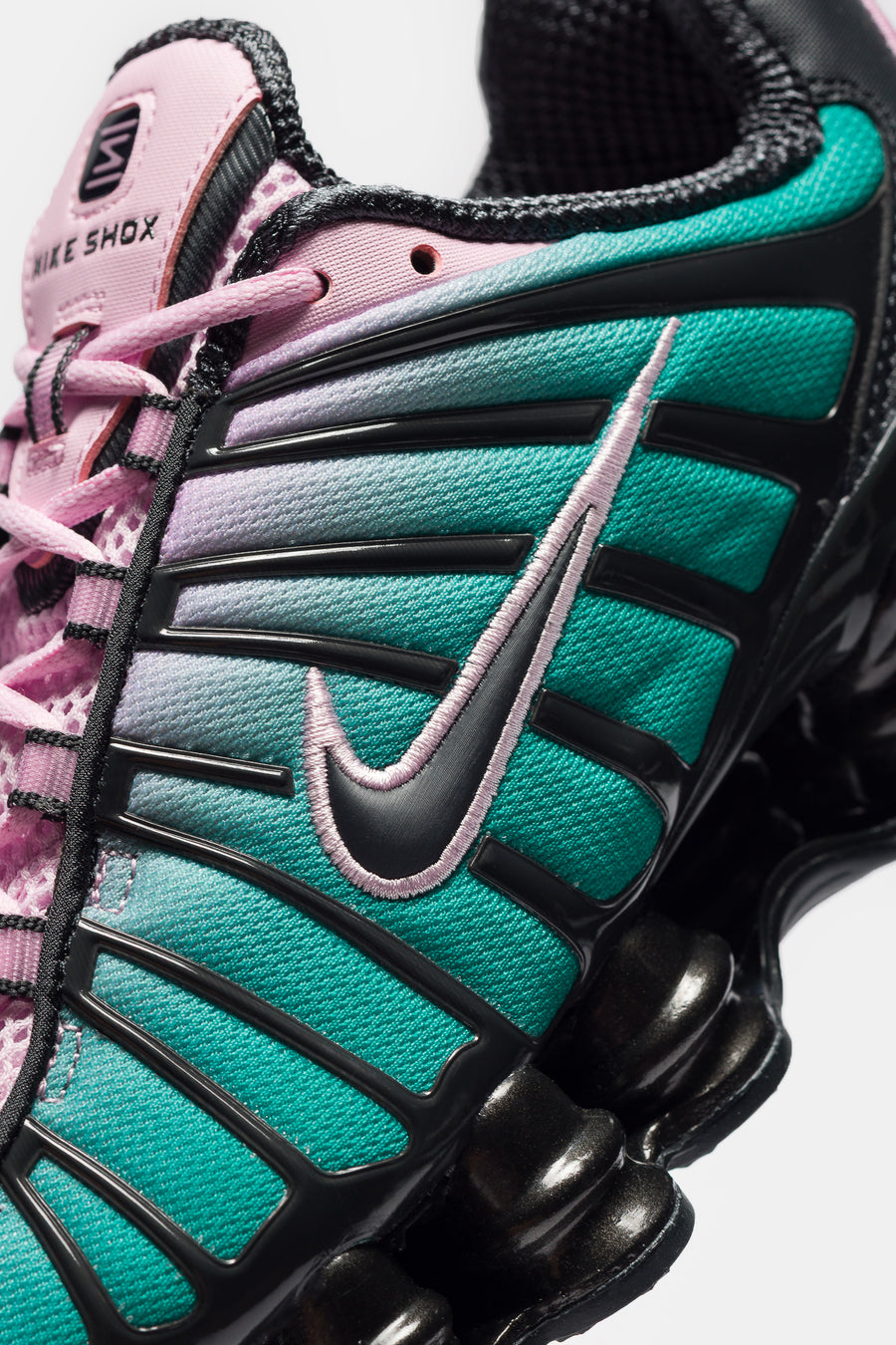 Nike Shox TL Fade Sneaker in Lt Arctic Pink/Neptune Green/Off Noir - Notre