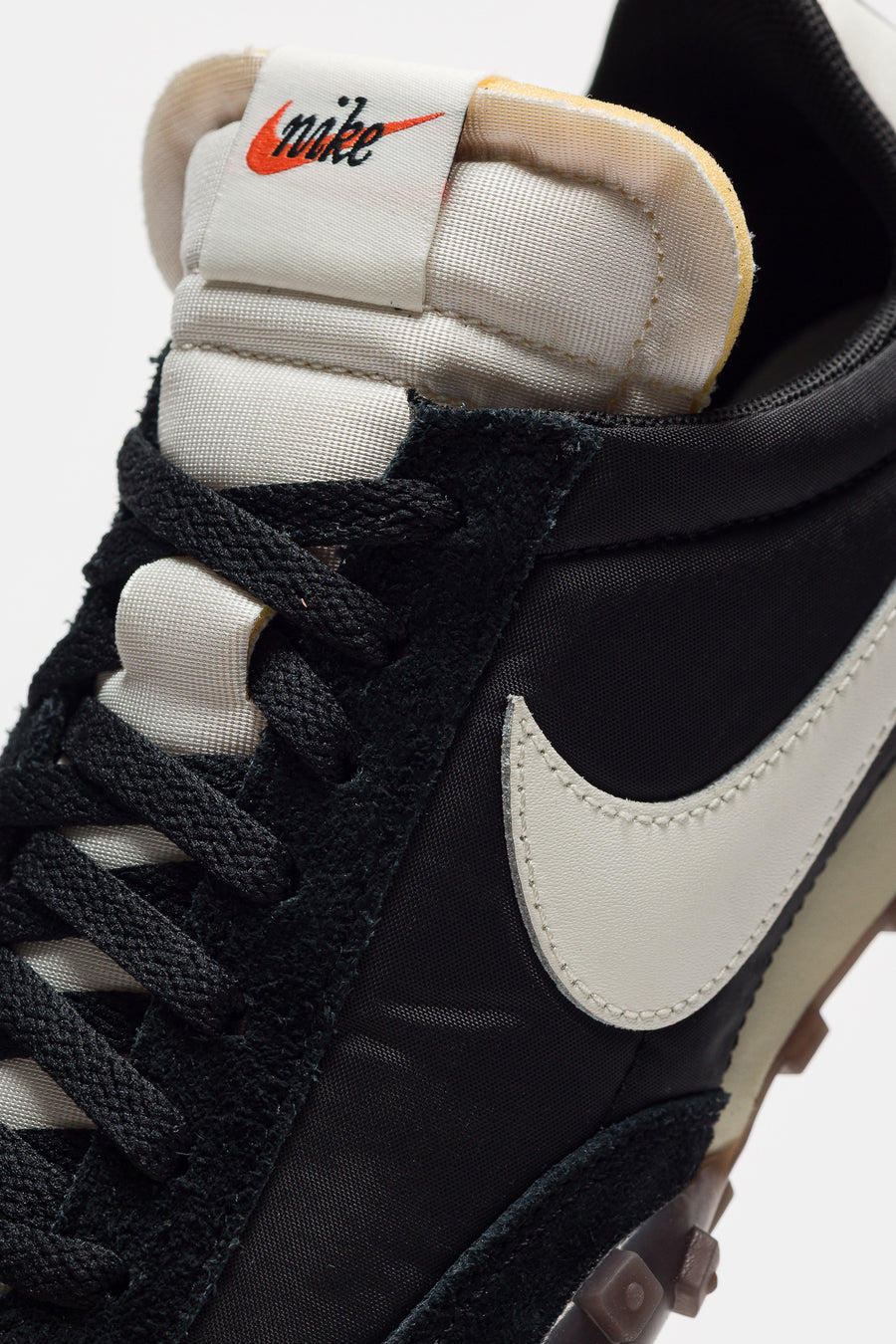 Waffle Racer Sneaker in Black/Sail/Coconut Milk/Gum Dark Brown