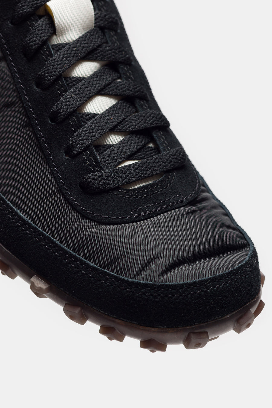 Waffle Racer Sneaker in Black/Sail/Coconut Milk/Gum Dark Brown