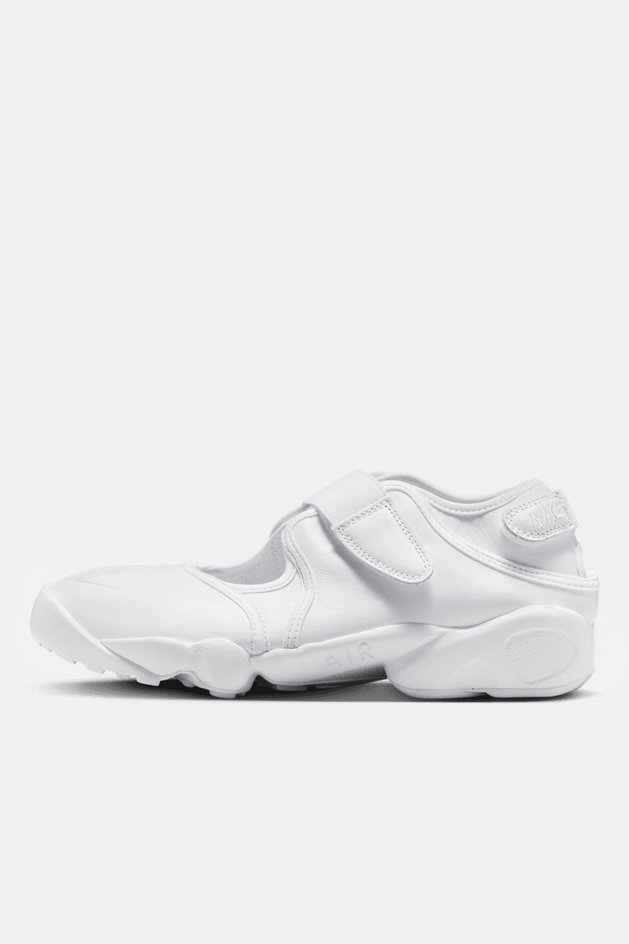 Nike Air Rift Sneaker in White/White/Black - Notre