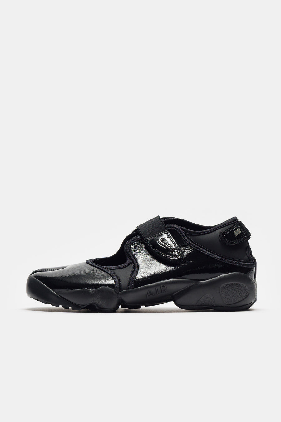 Air Rift Sneaker in Black/Metallic Silver/Black