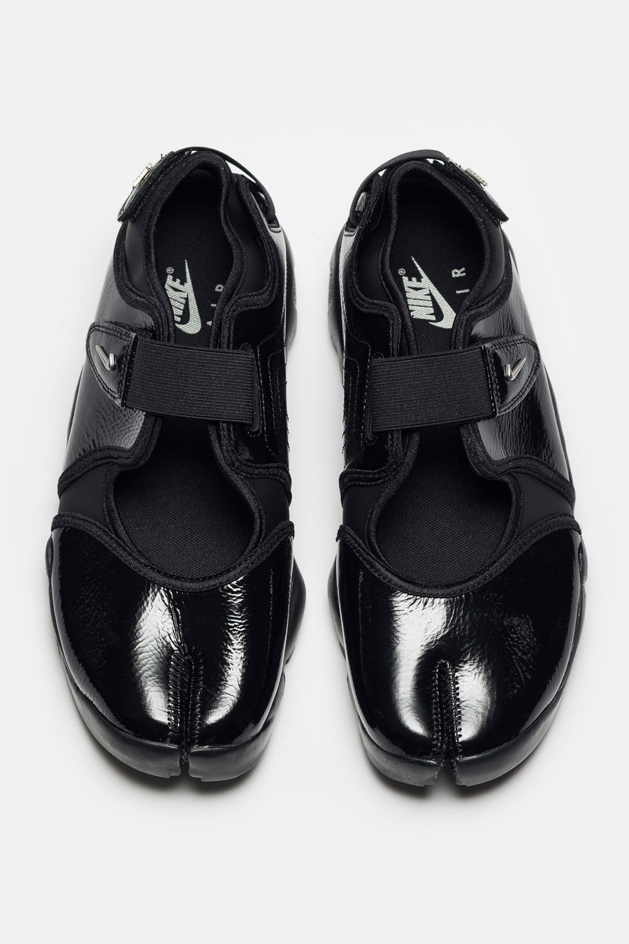 Air Rift Sneaker in Black/Metallic Silver/Black
