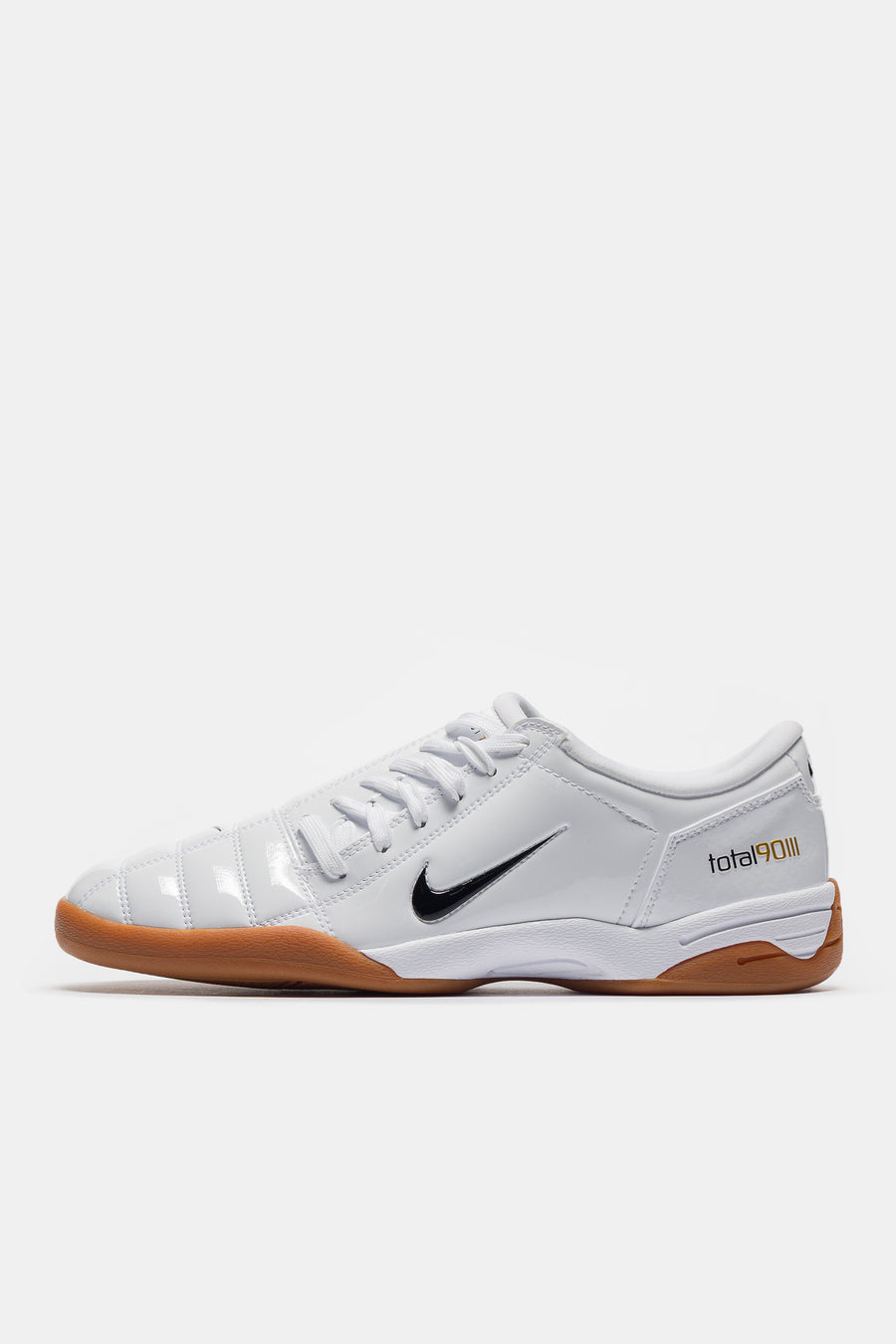 Nike Total 90 Sneaker in White/Black/White/Metallic Gold - Notre
