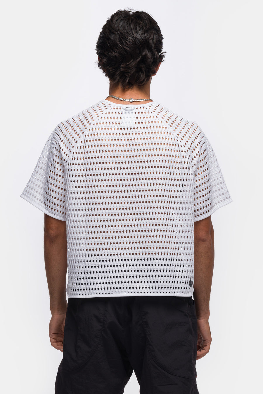 ACG Radical AirFlow Short-Sleeve Trail Running Top in White/Anthracite