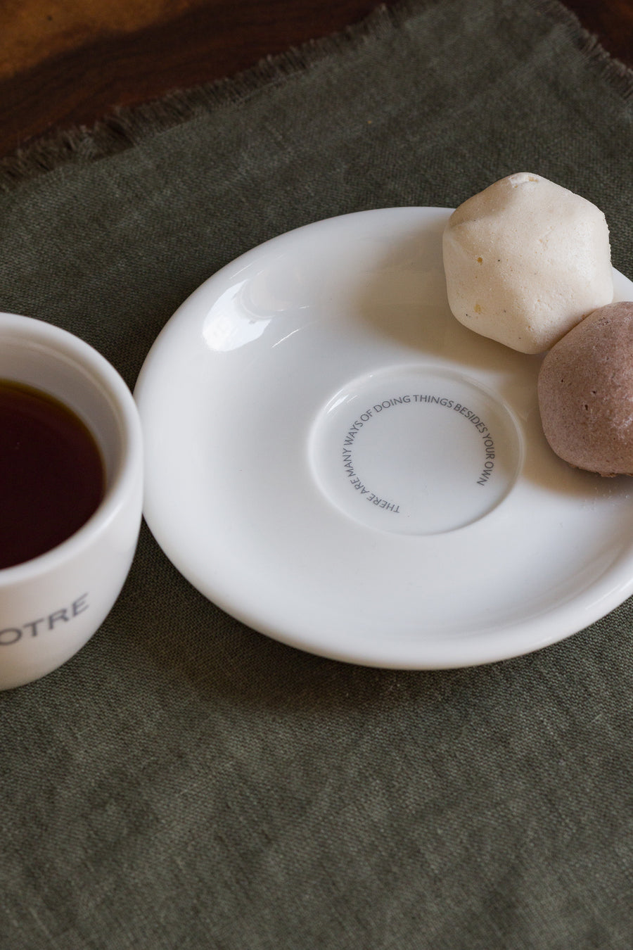 Notre Notre 70ml Espresso Cup and Saucer in White - Notre