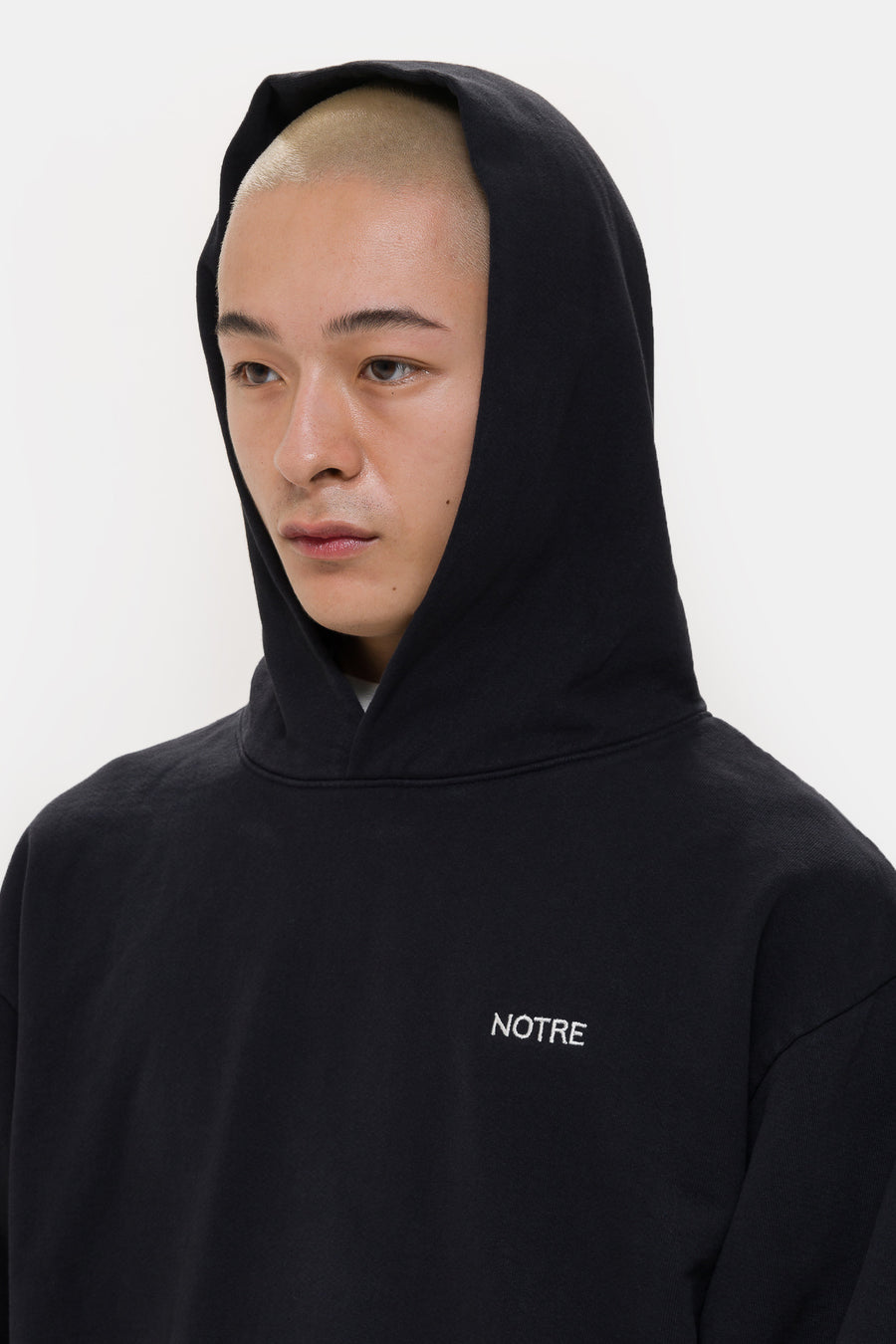 Notre Logo Hoodie in Black Edge - Notre