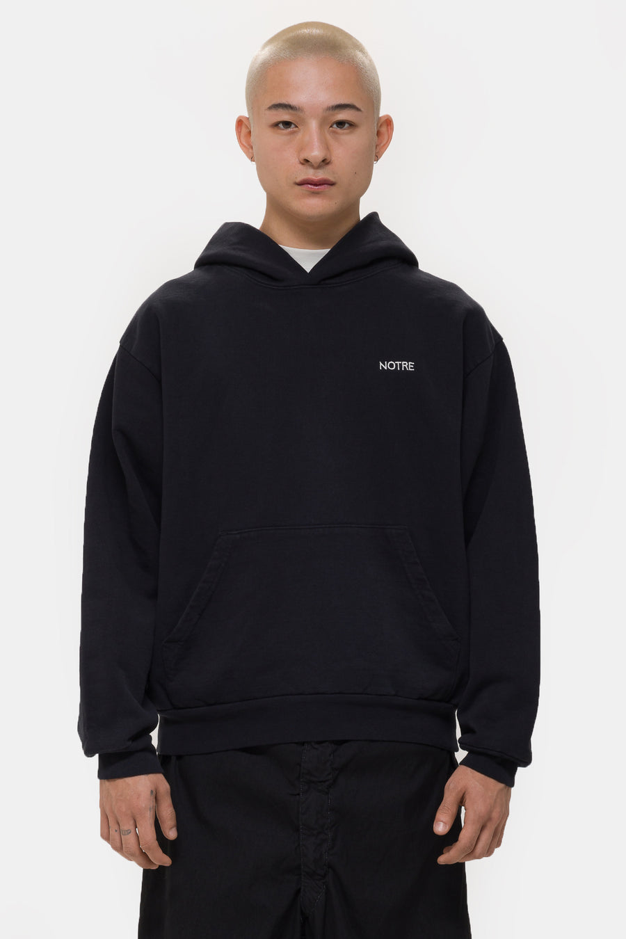 Notre Logo Hoodie in Black Edge - Notre