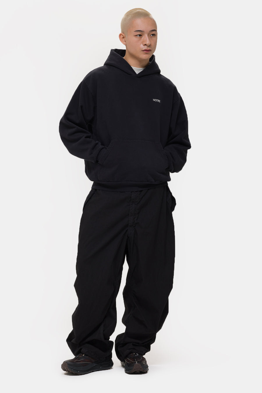 Notre Logo Hoodie in Black Edge - Notre