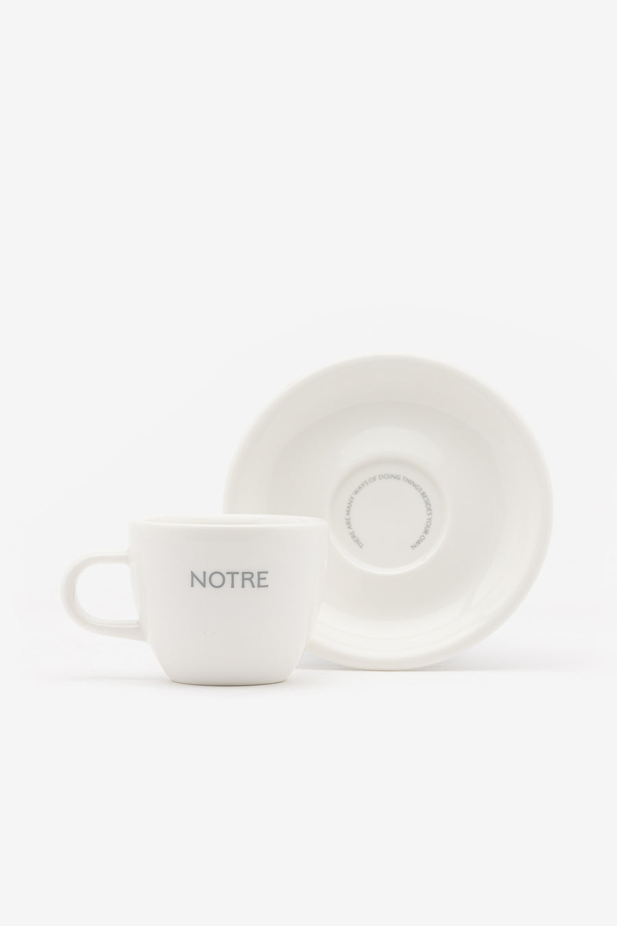 Notre Notre 70ml Espresso Cup and Saucer in White - Notre