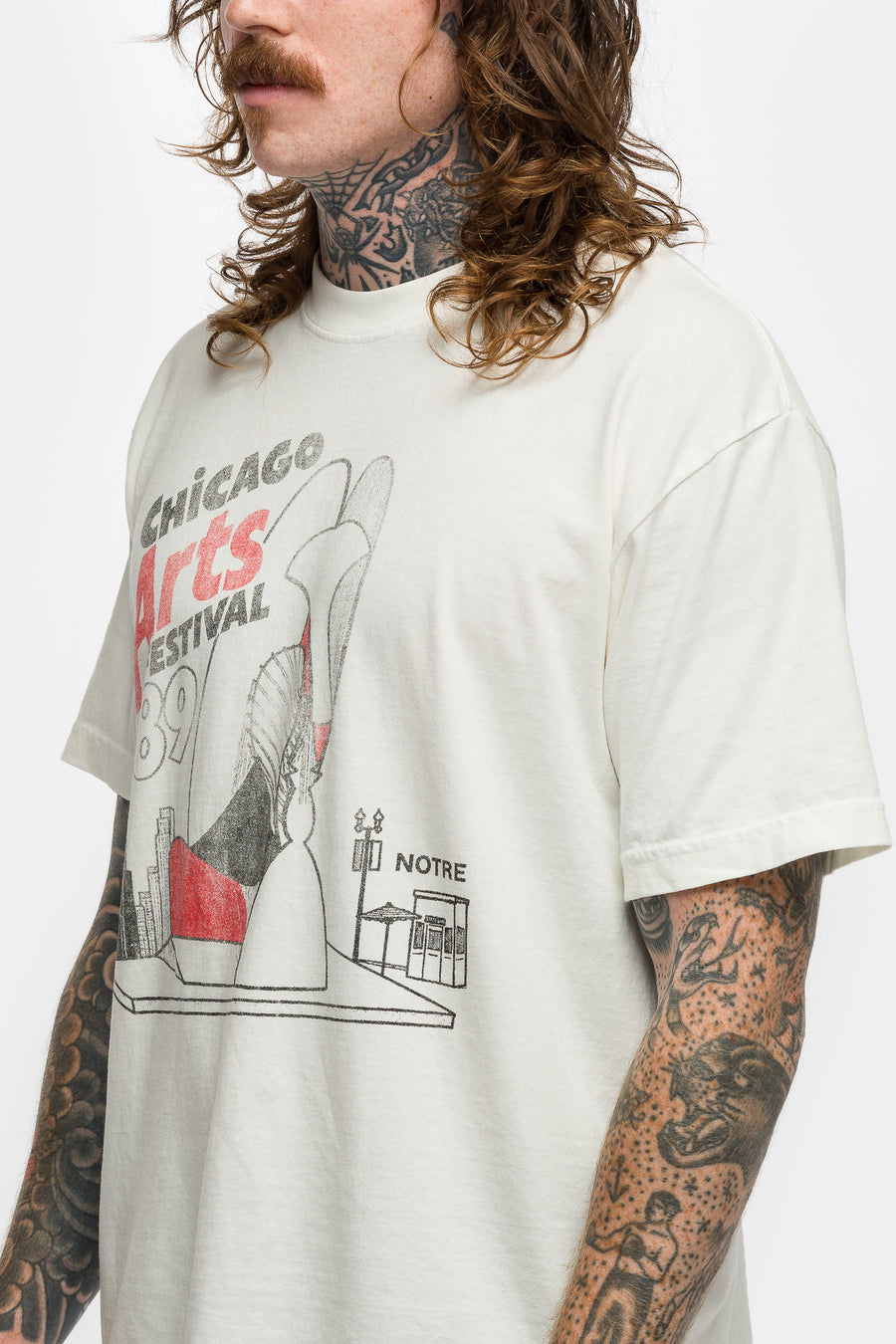 Festival T-Shirt in Vintage White