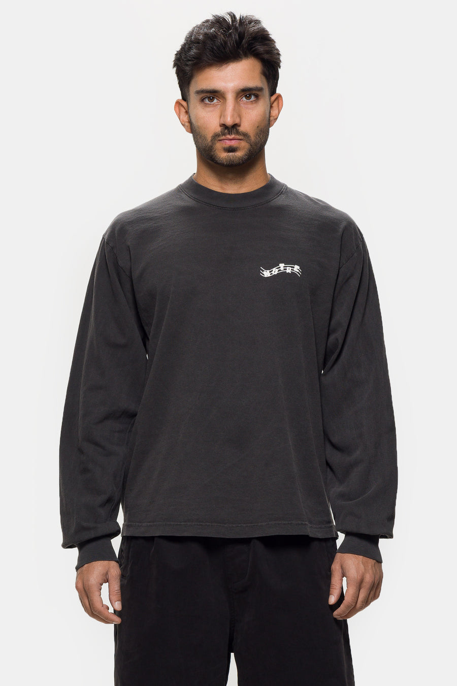 Jazz Long Sleeve T-Shirt in Vintage Black