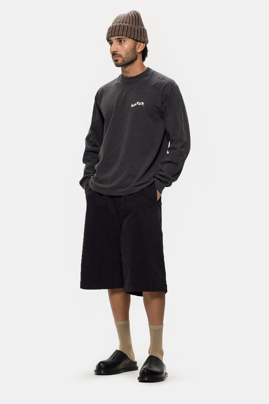 Jazz Long Sleeve T-Shirt in Vintage Black