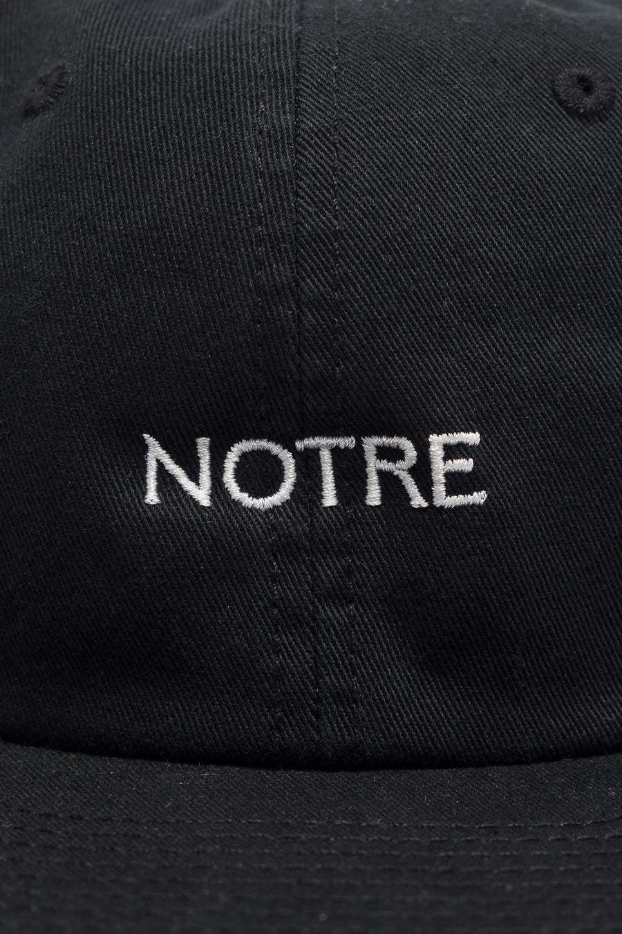 Notre Logo Cap  in Black - Notre