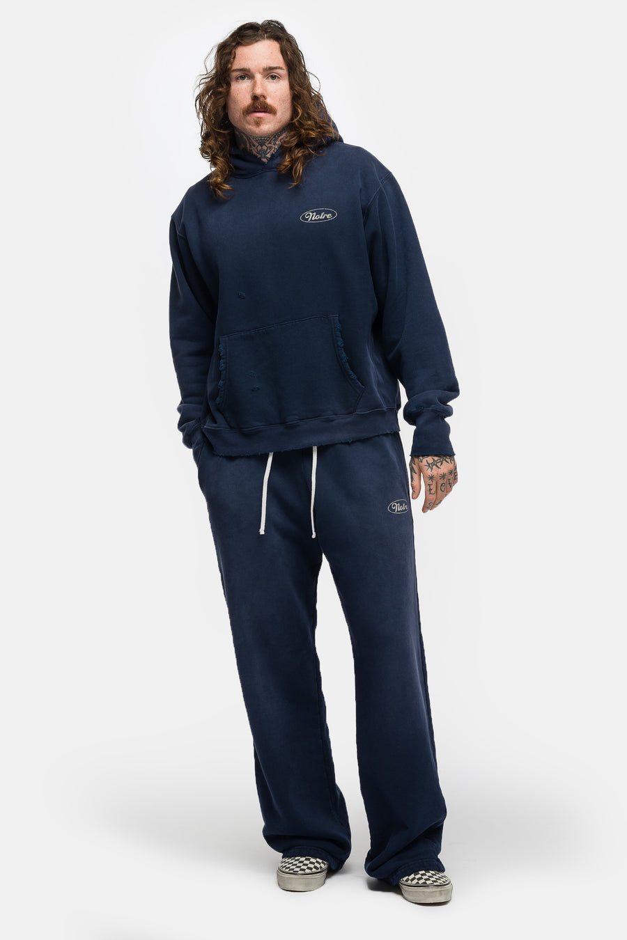 Mechanic Damaged Sweatpant in Navy