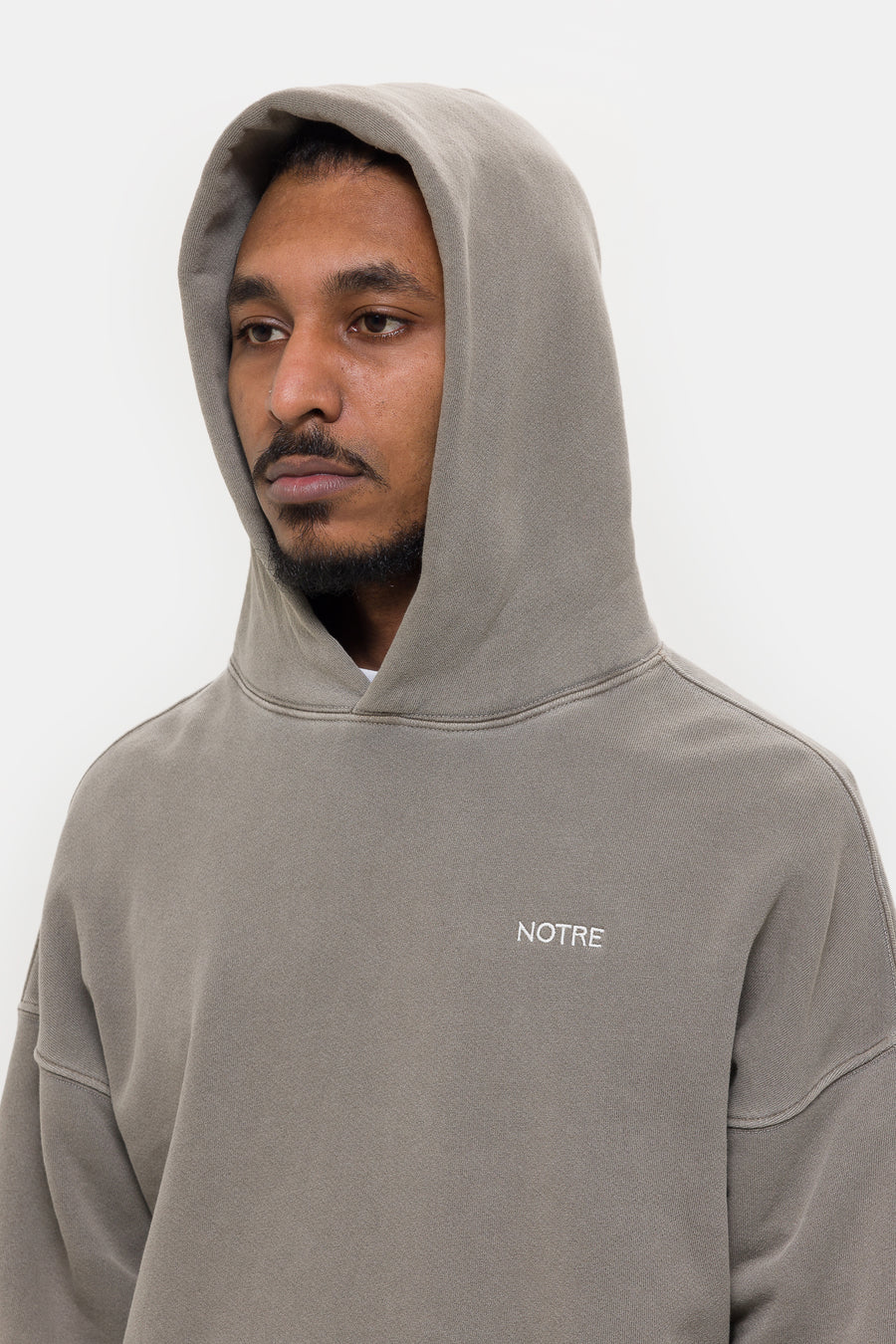 Notre Logo Hoodie in Ash - Notre