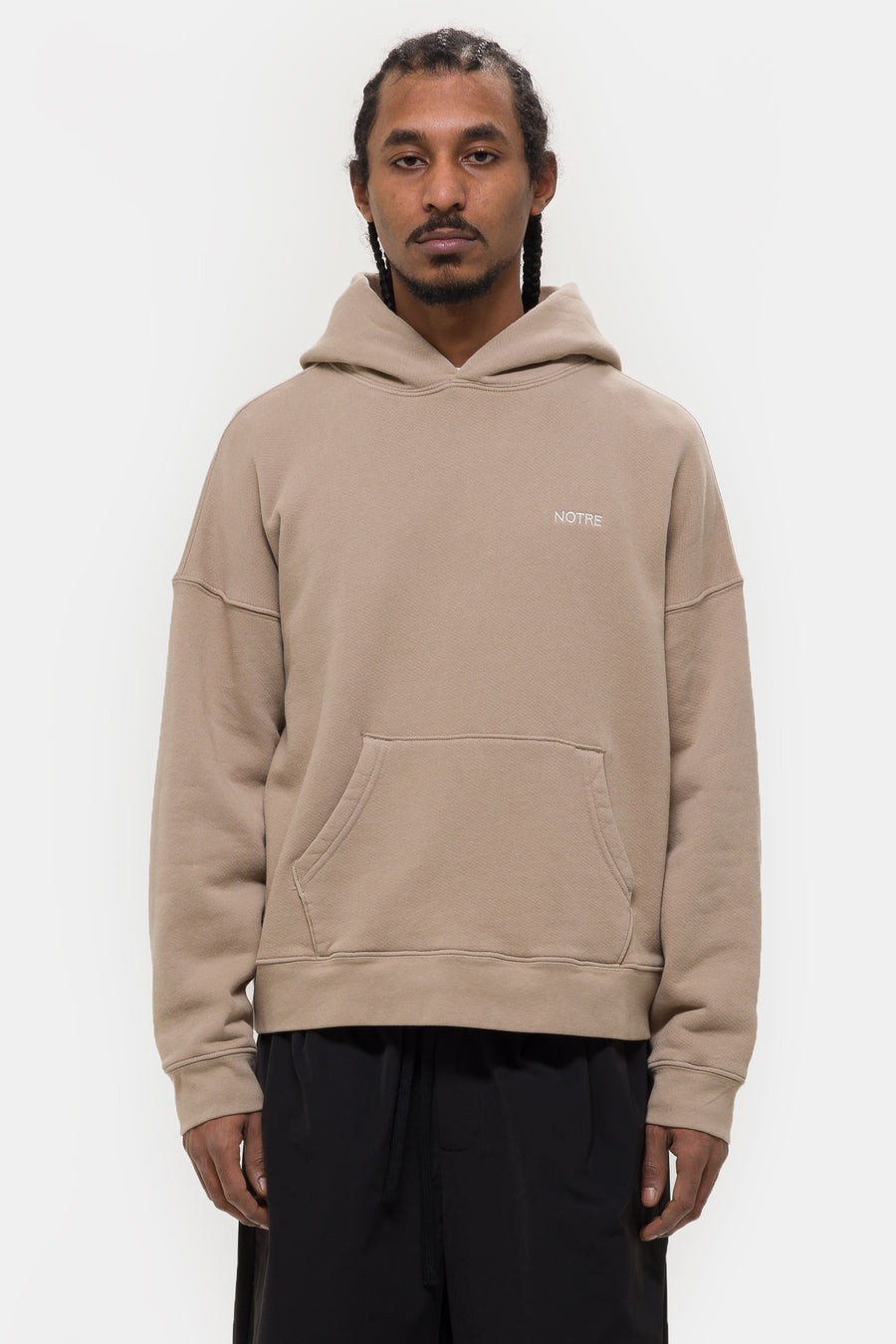 Notre Logo Hoodie in Tan - Notre