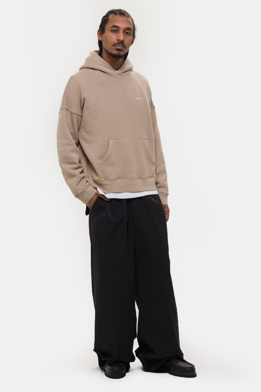 Notre Logo Hoodie in Tan - Notre