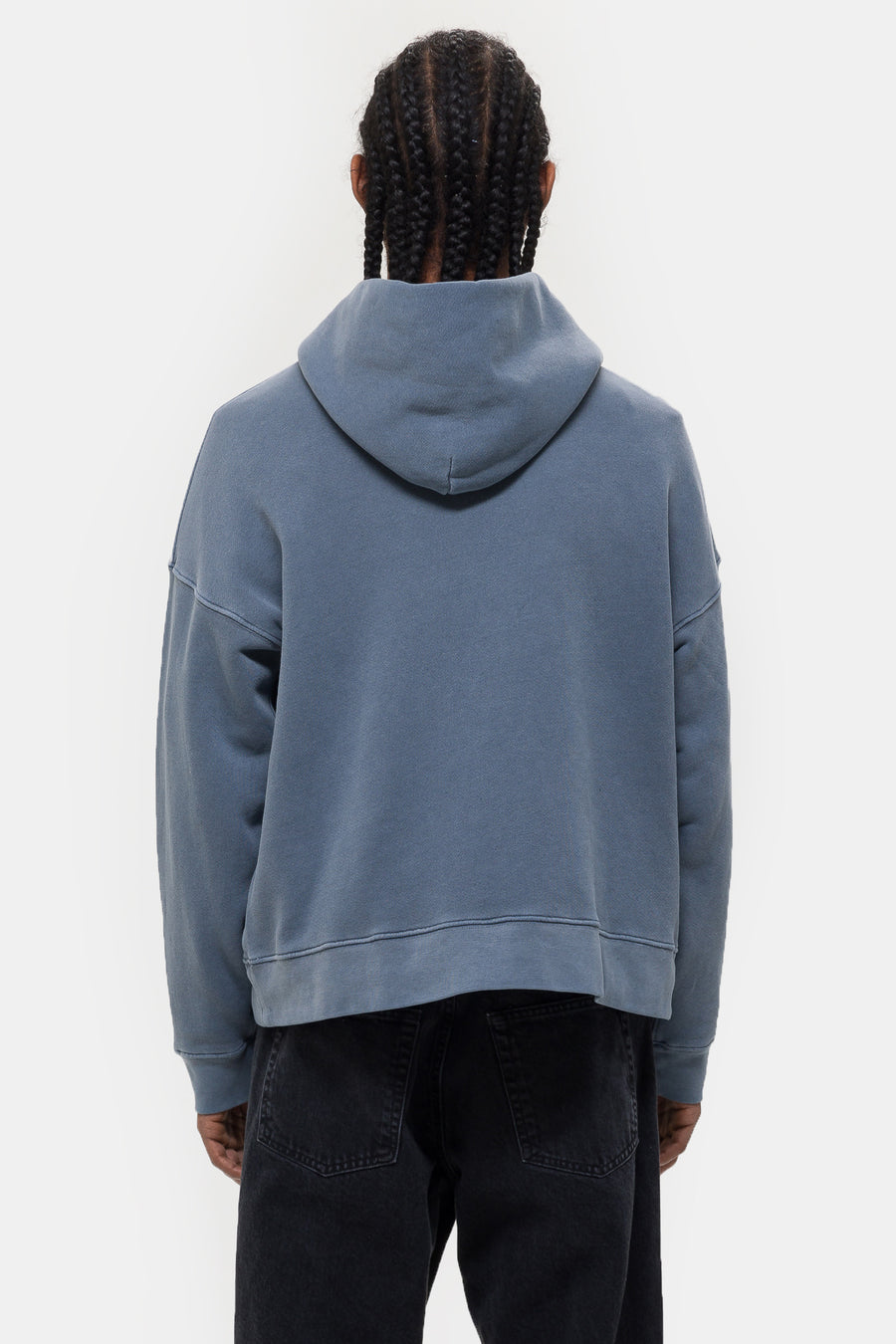 Notre Logo Hoodie in Washed Blue - Notre