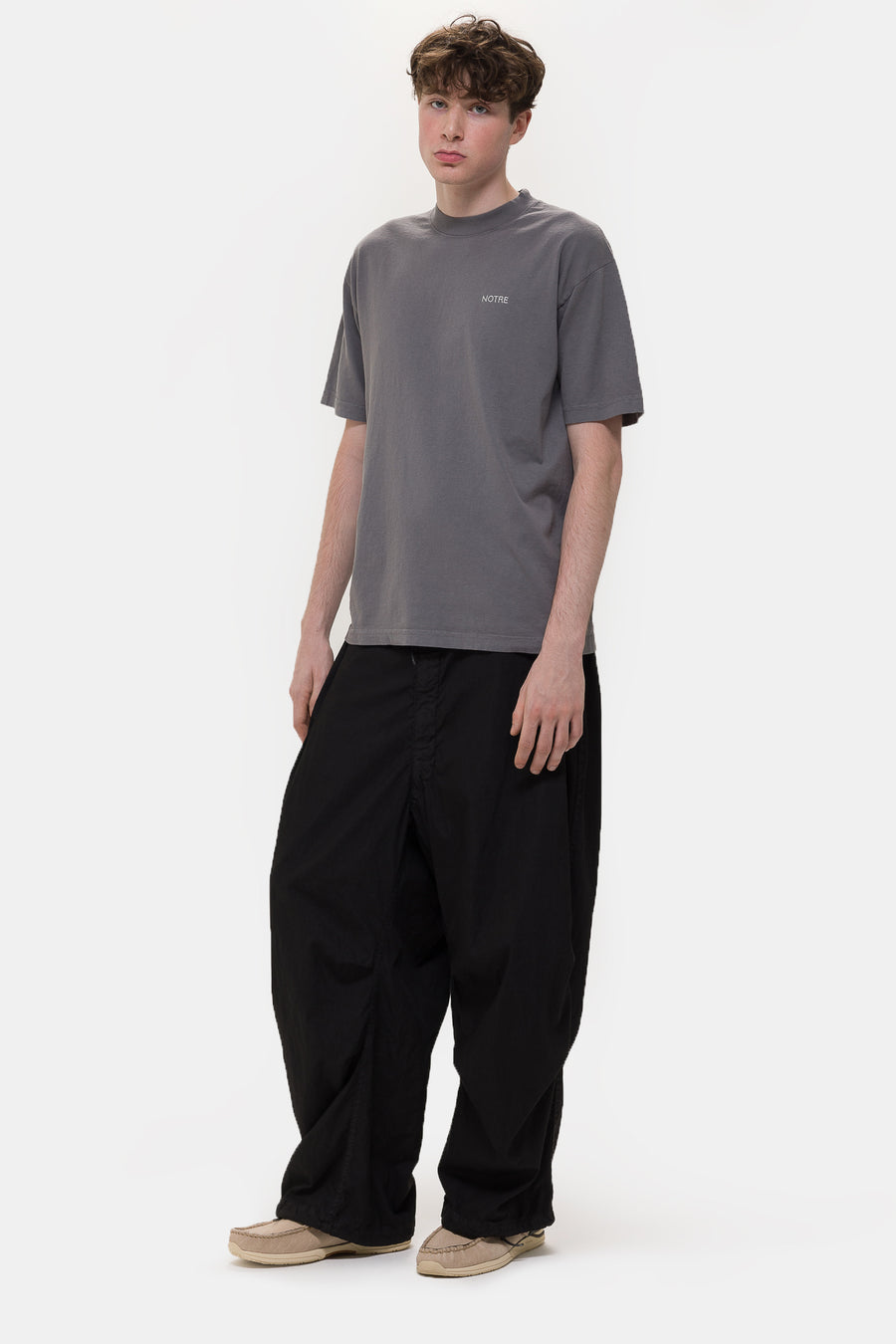 Notre Logo T-Shirt in Charcoal - Notre