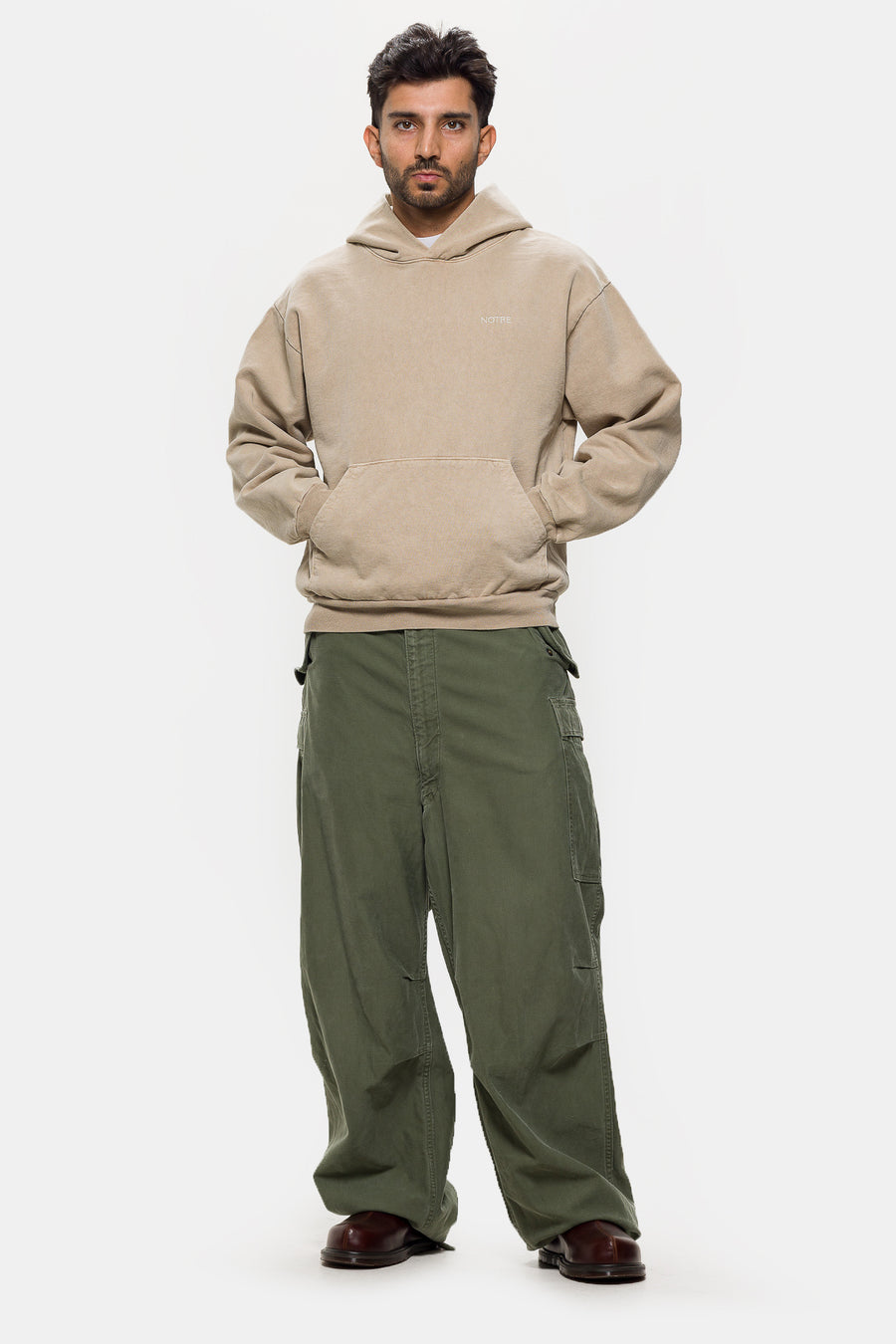 Notre Logo Hoodie in Mushroom