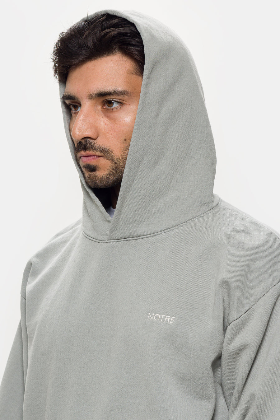 Notre Logo Hoodie in Sage