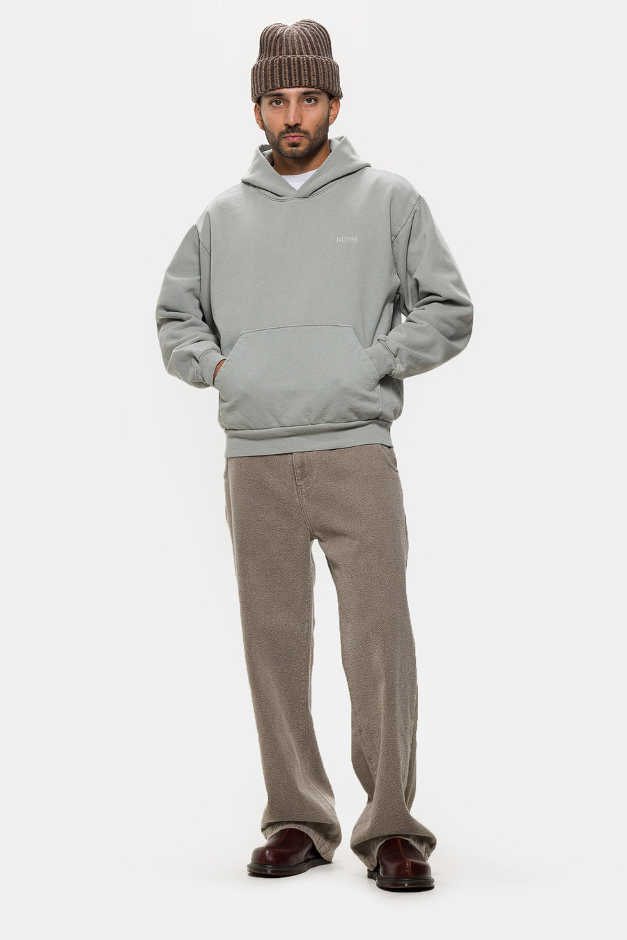 Notre Logo Hoodie in Sage