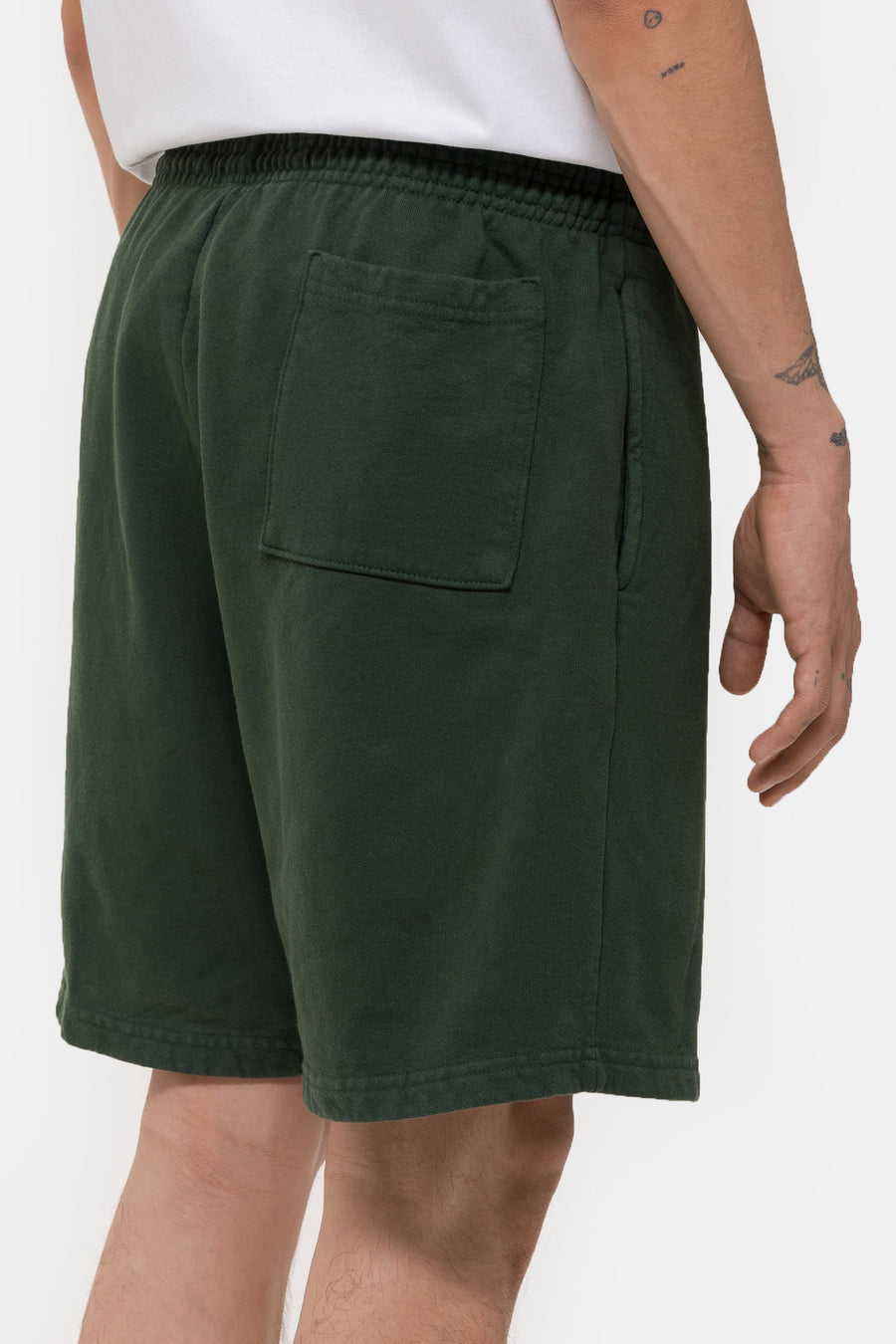Notre Notre Logo Sweat Shorts in Pine Green - Notre