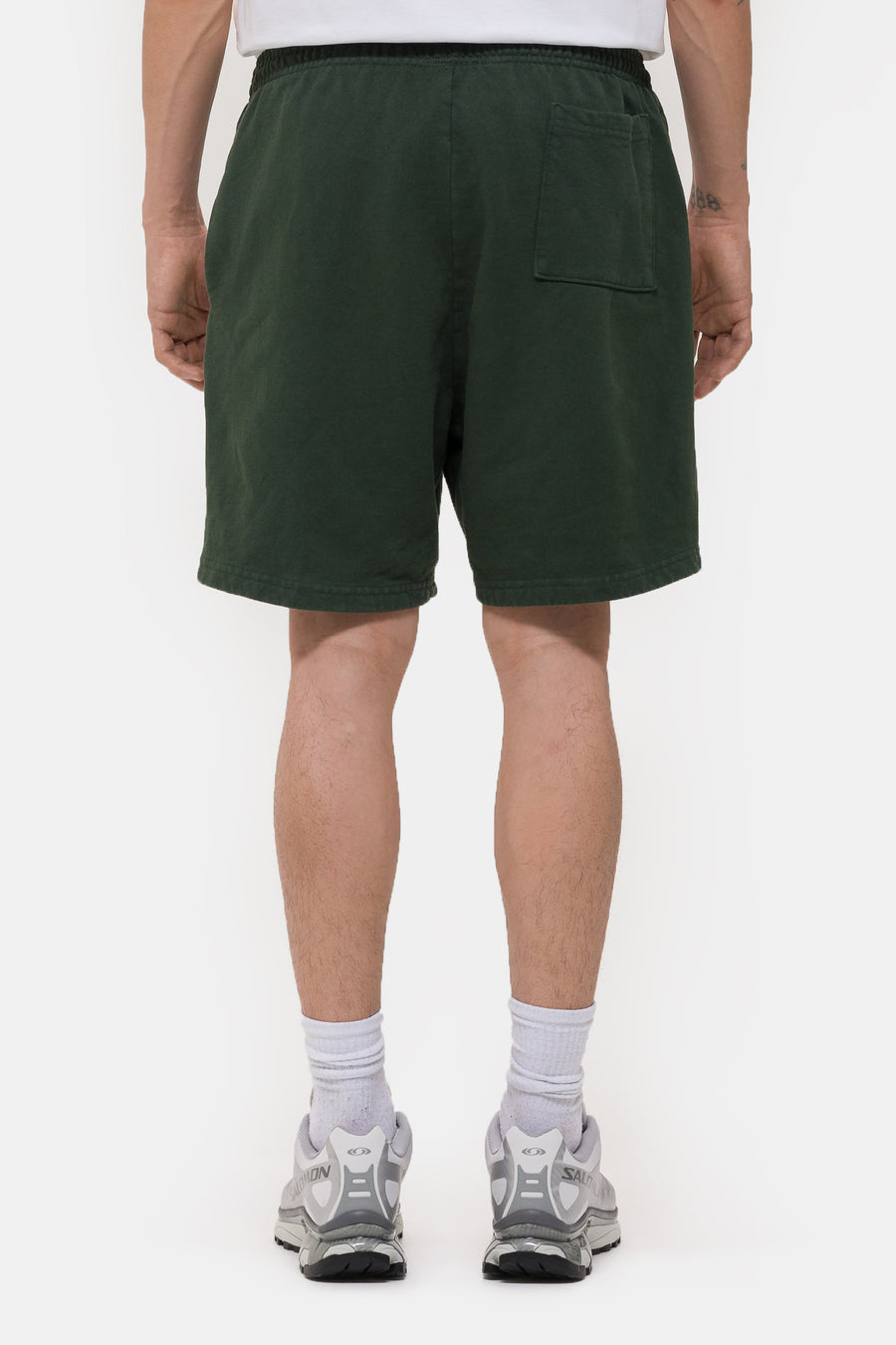 Notre Notre Logo Sweat Shorts in Pine Green - Notre