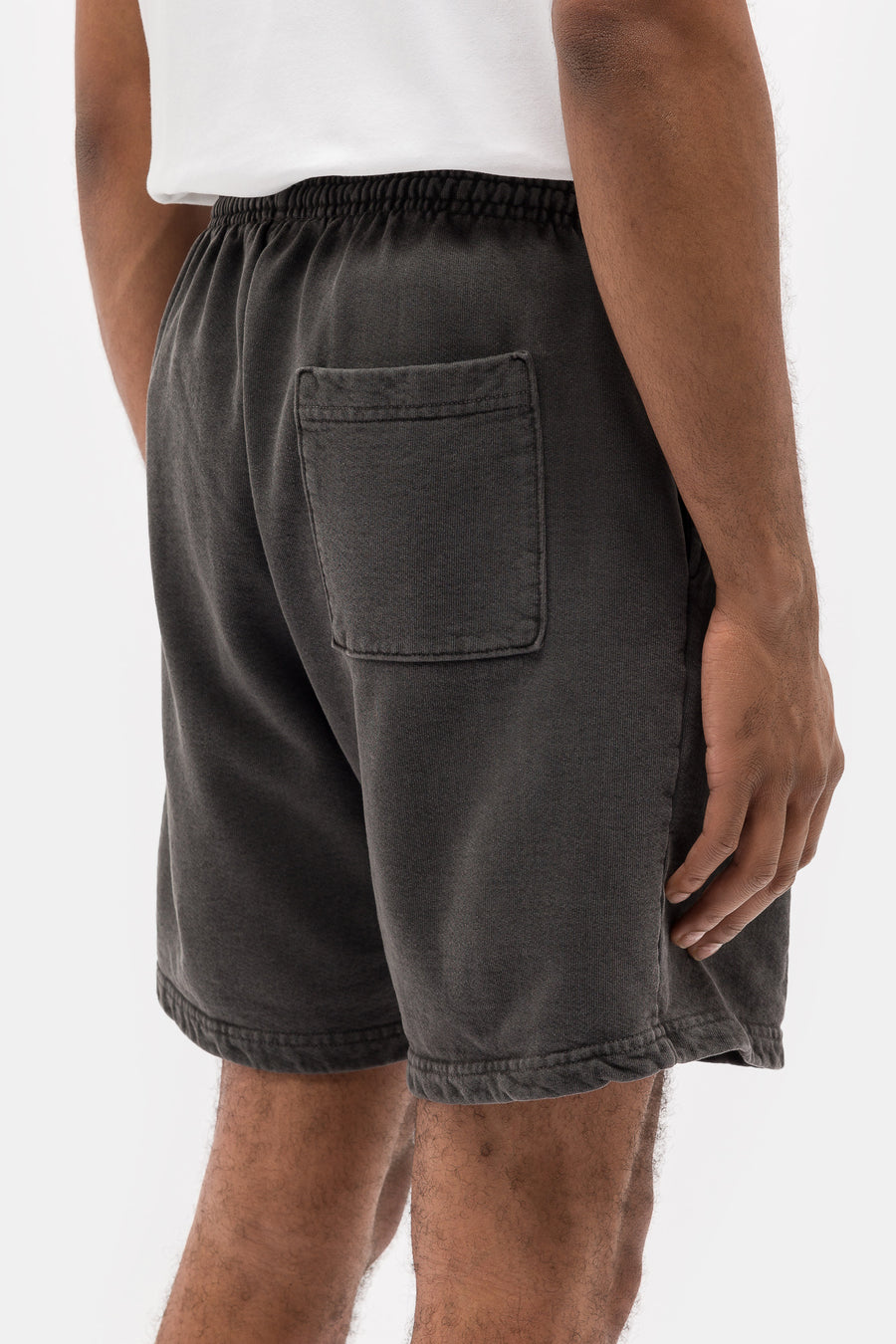 Notre Logo Sweat Shorts in Vintage Black