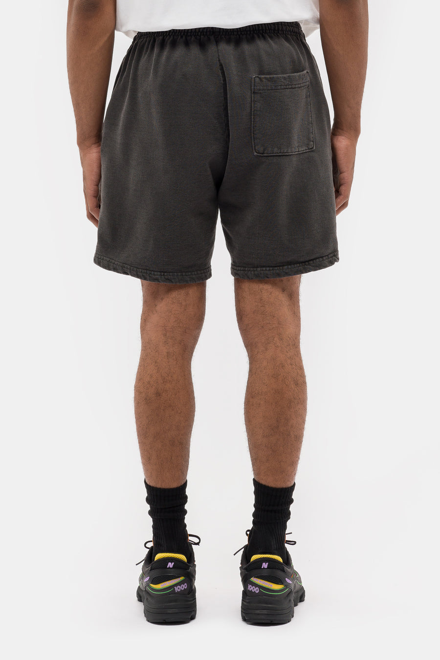 Notre Logo Sweat Shorts in Vintage Black