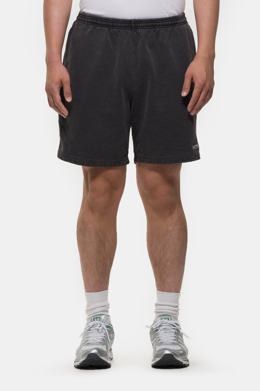 Notre Notre Logo Sweat Shorts in Vintage Black - Notre