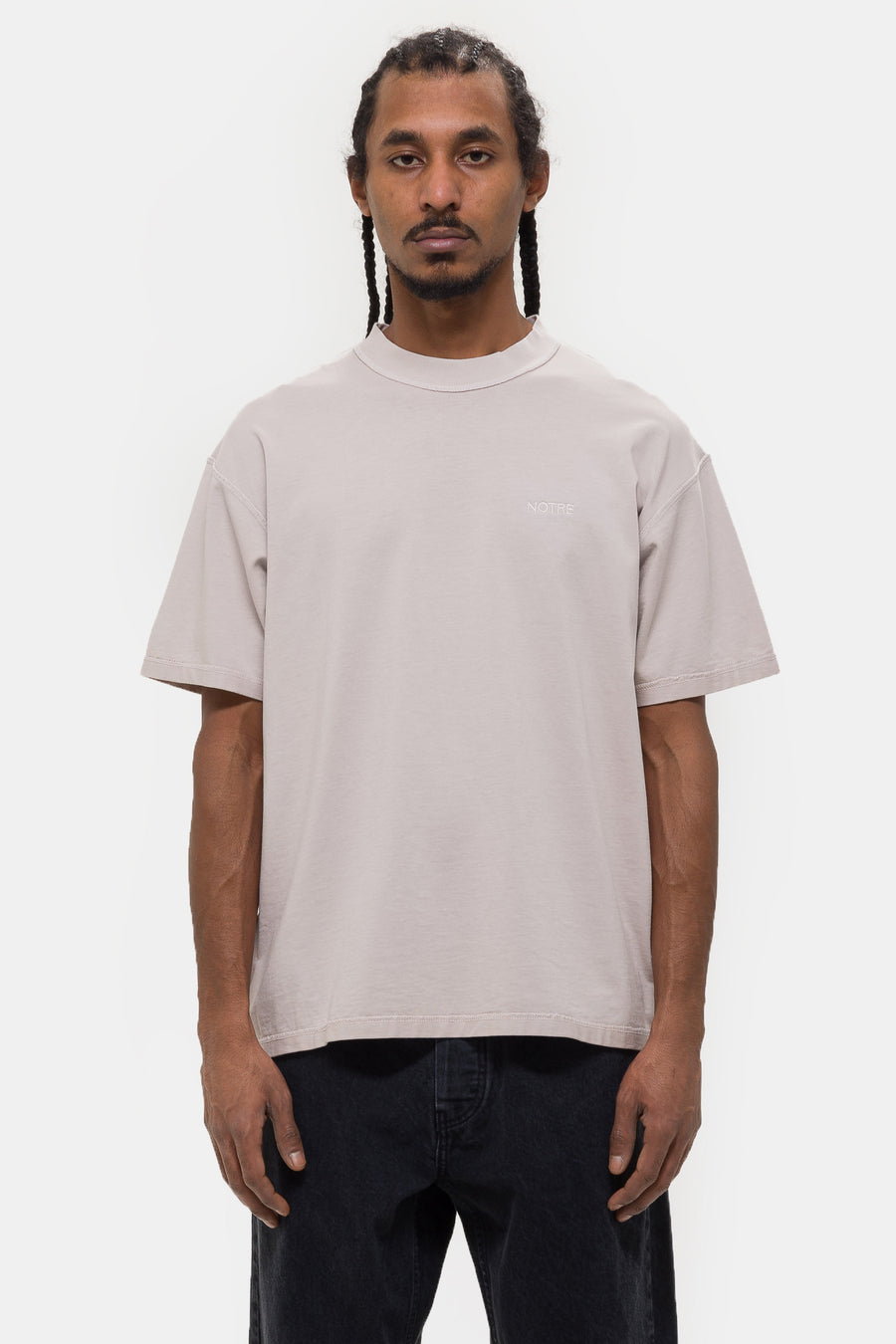 Notre Reverse T-Shirt in Tan - Notre