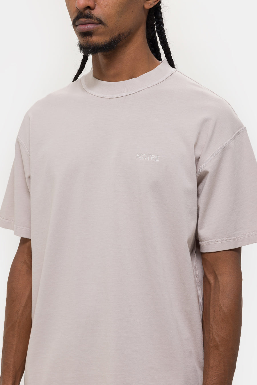 Notre Reverse T-Shirt in Tan - Notre