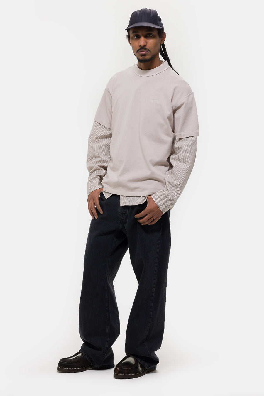 Notre Reverse T-Shirt in Tan - Notre