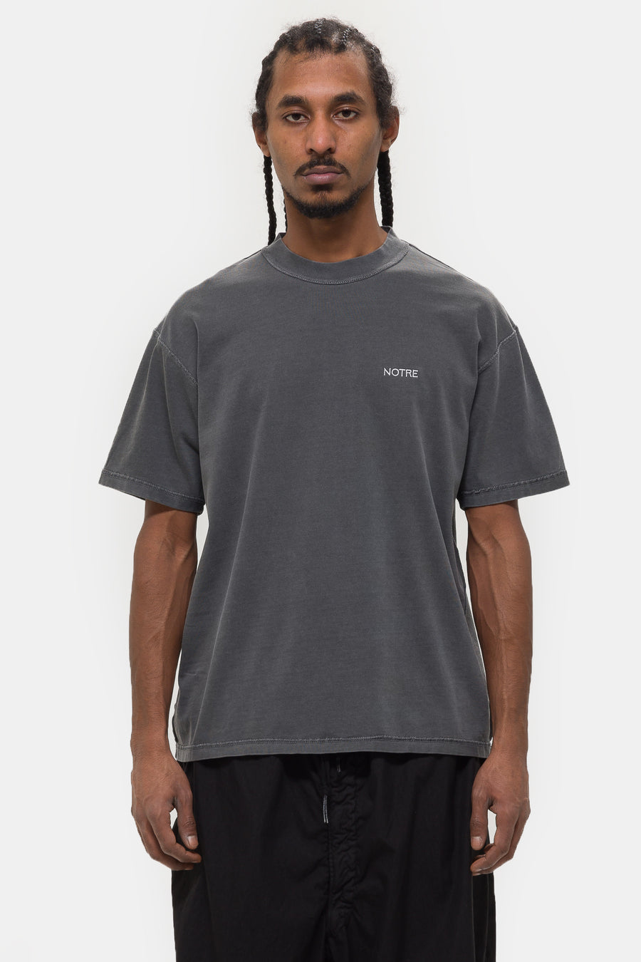 Notre Reverse T-Shirt in Vintage Black - Notre
