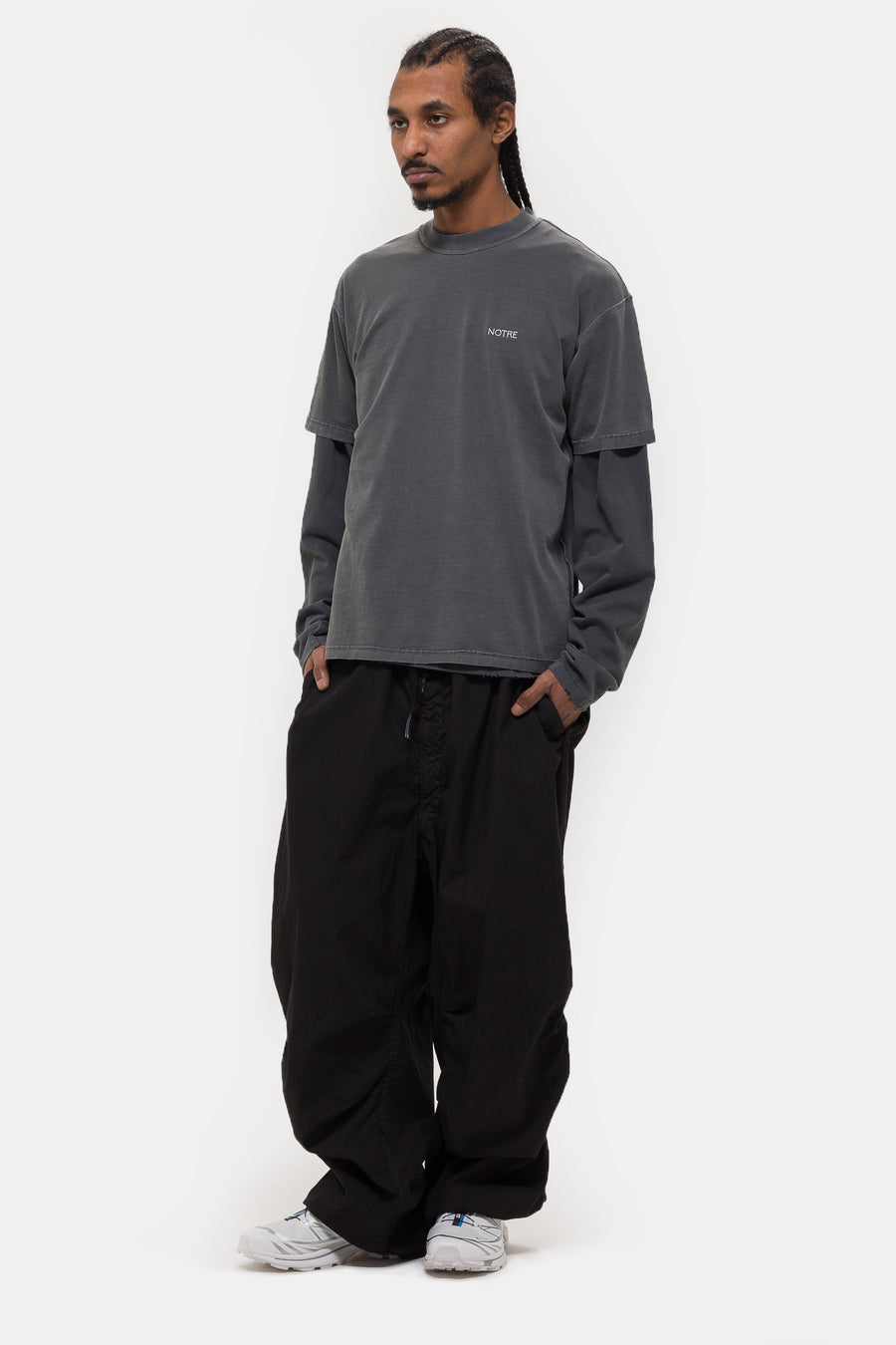 Notre Reverse T-Shirt in Vintage Black - Notre