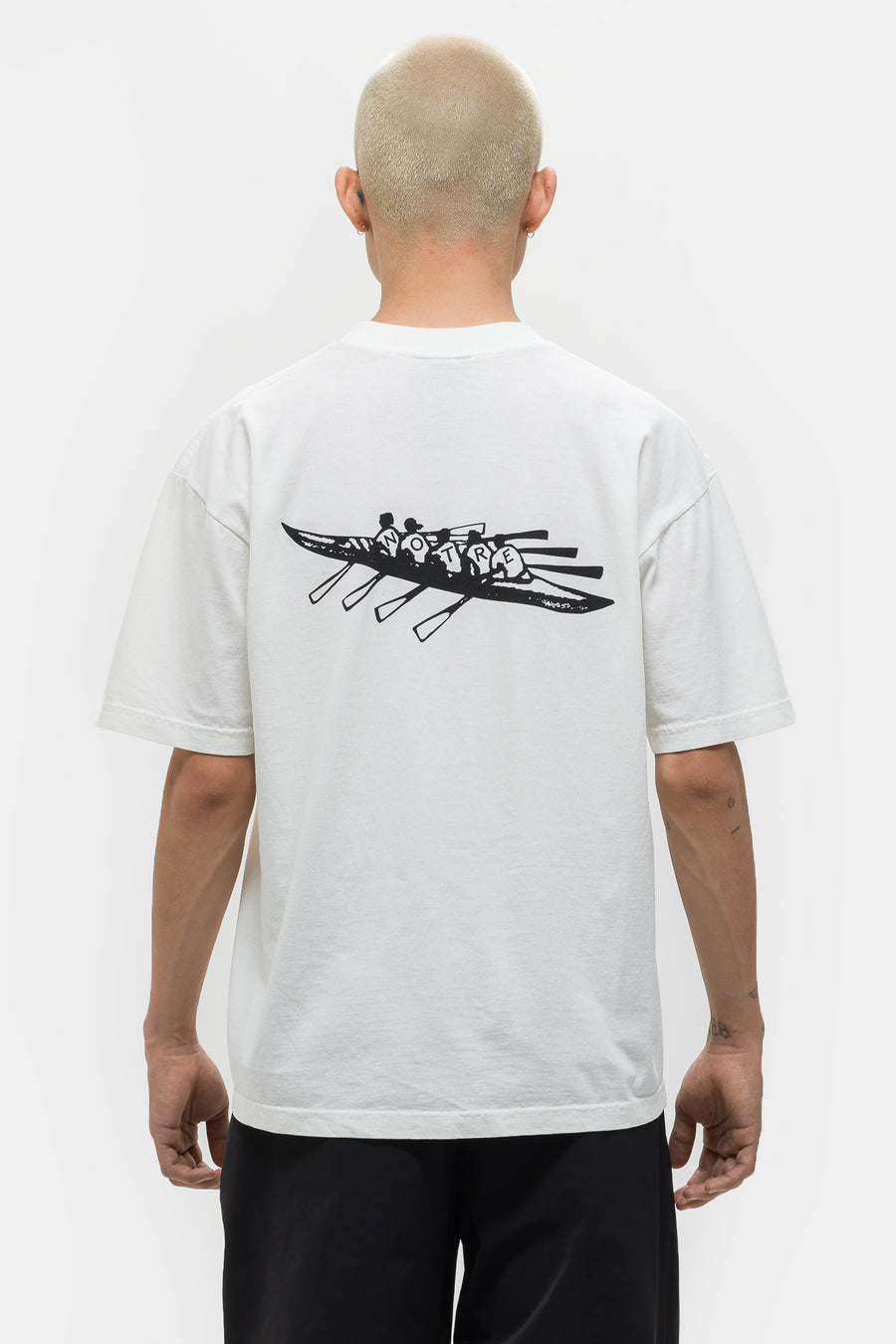 Notre Rowing T-Shirt in Off White - Notre