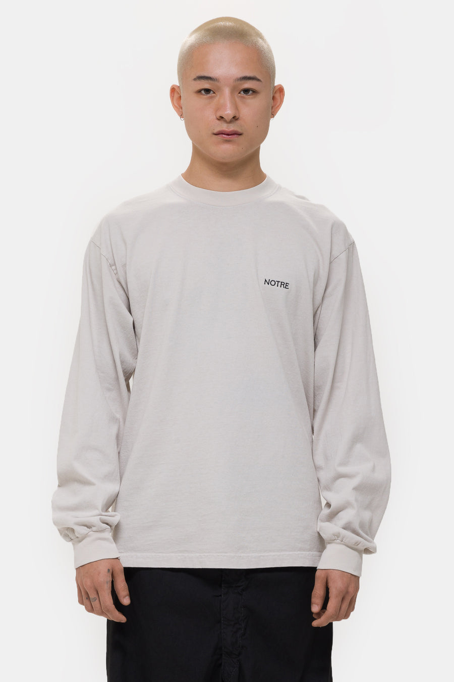 Notre Stramp Long Sleeve T-Shirt in Cement - Notre