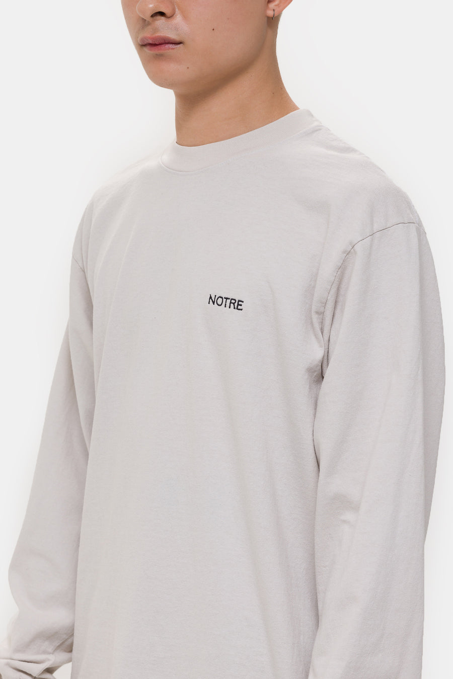 Notre Stramp Long Sleeve T-Shirt in Cement - Notre