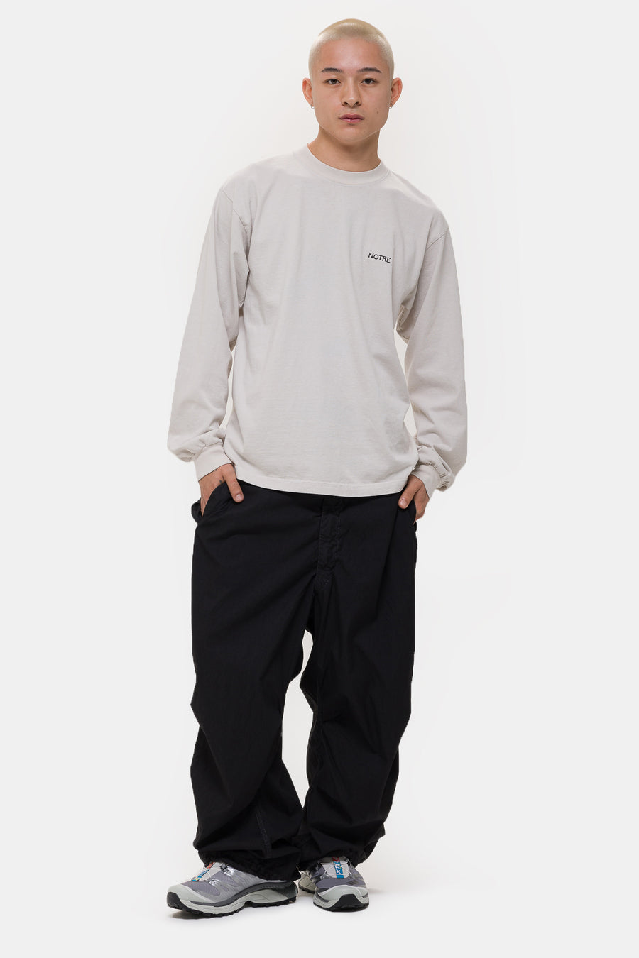 Notre Stramp Long Sleeve T-Shirt in Cement - Notre