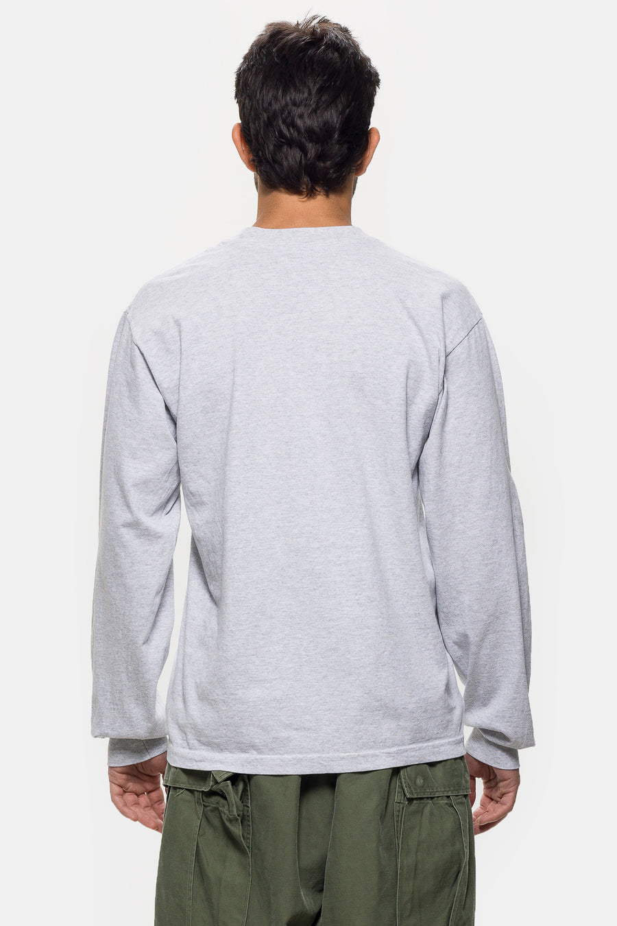 Notre Varsity Long Sleeve T-Shirt in Grey - Notre