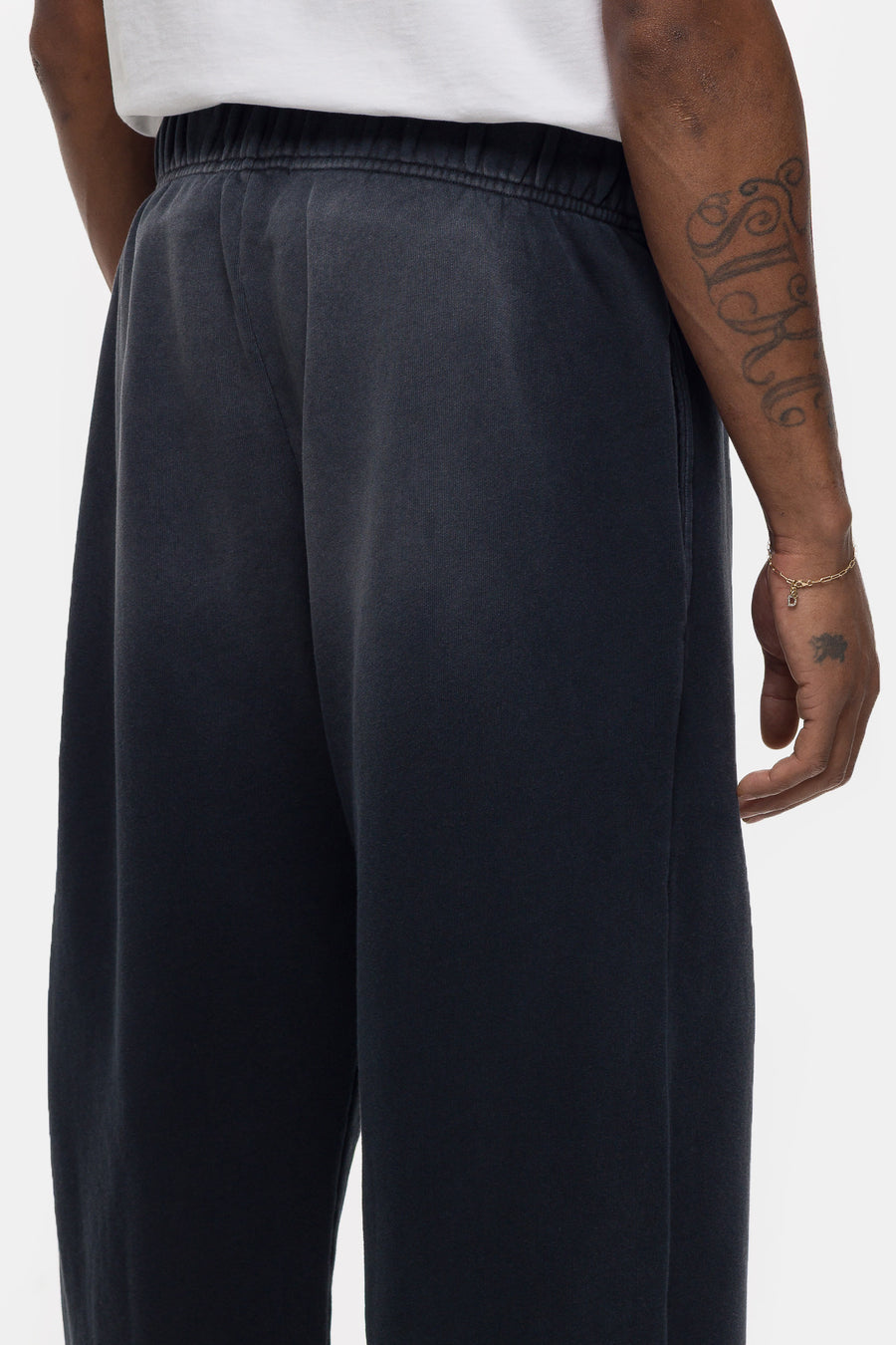 Washed Baggy Sweatpant in Black