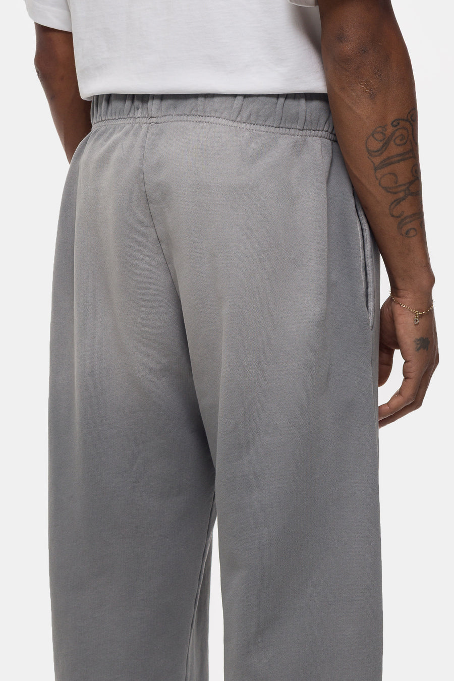 Washed Baggy Sweatpant in Steel Grey
