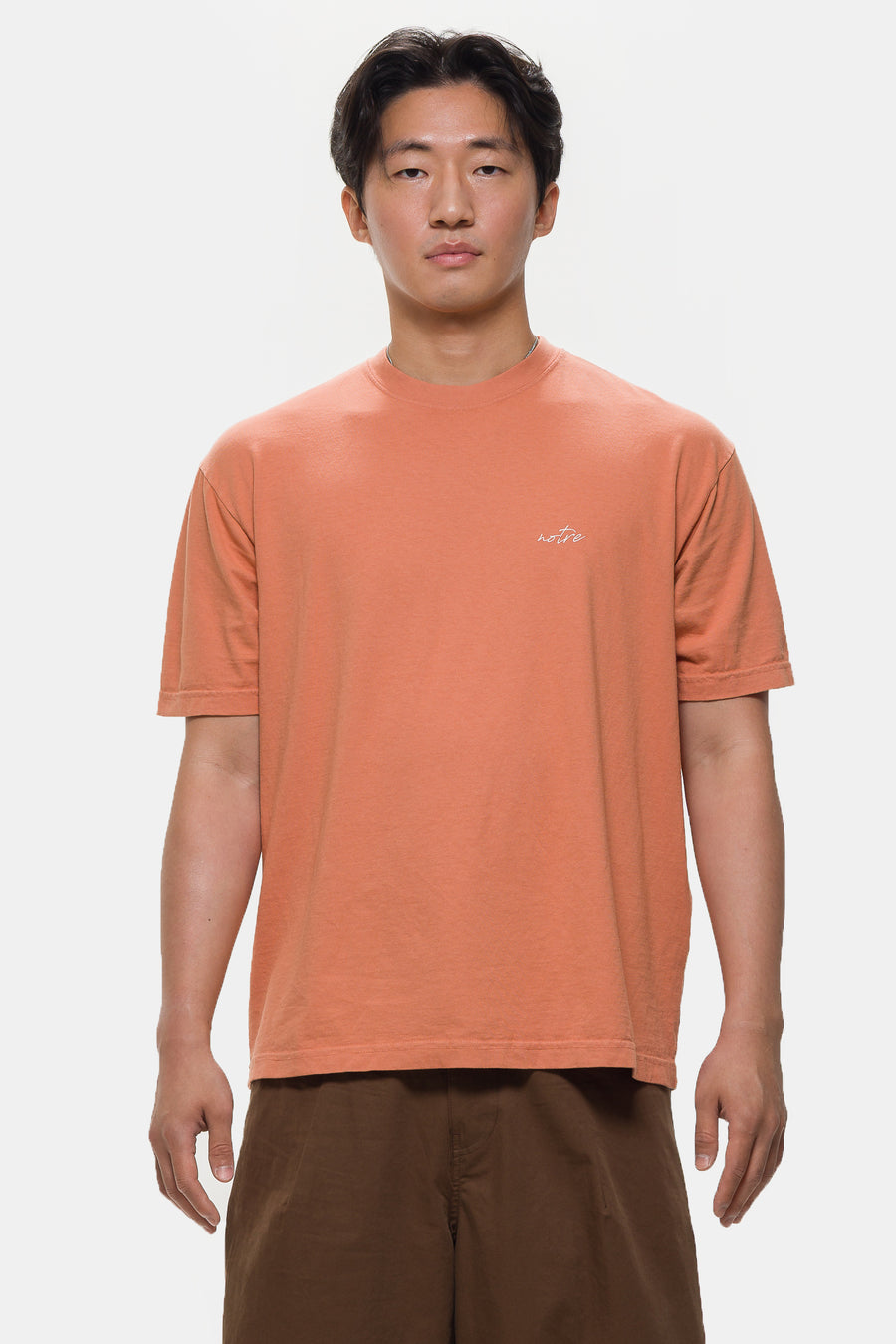 Notre Wine T-Shirt in Terracotta - Notre