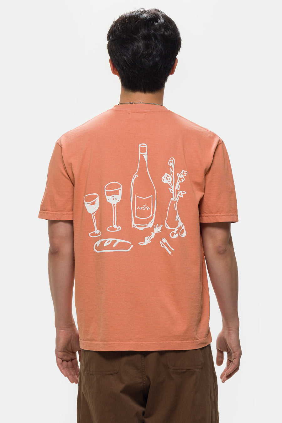 Notre Wine T-Shirt in Terracotta - Notre