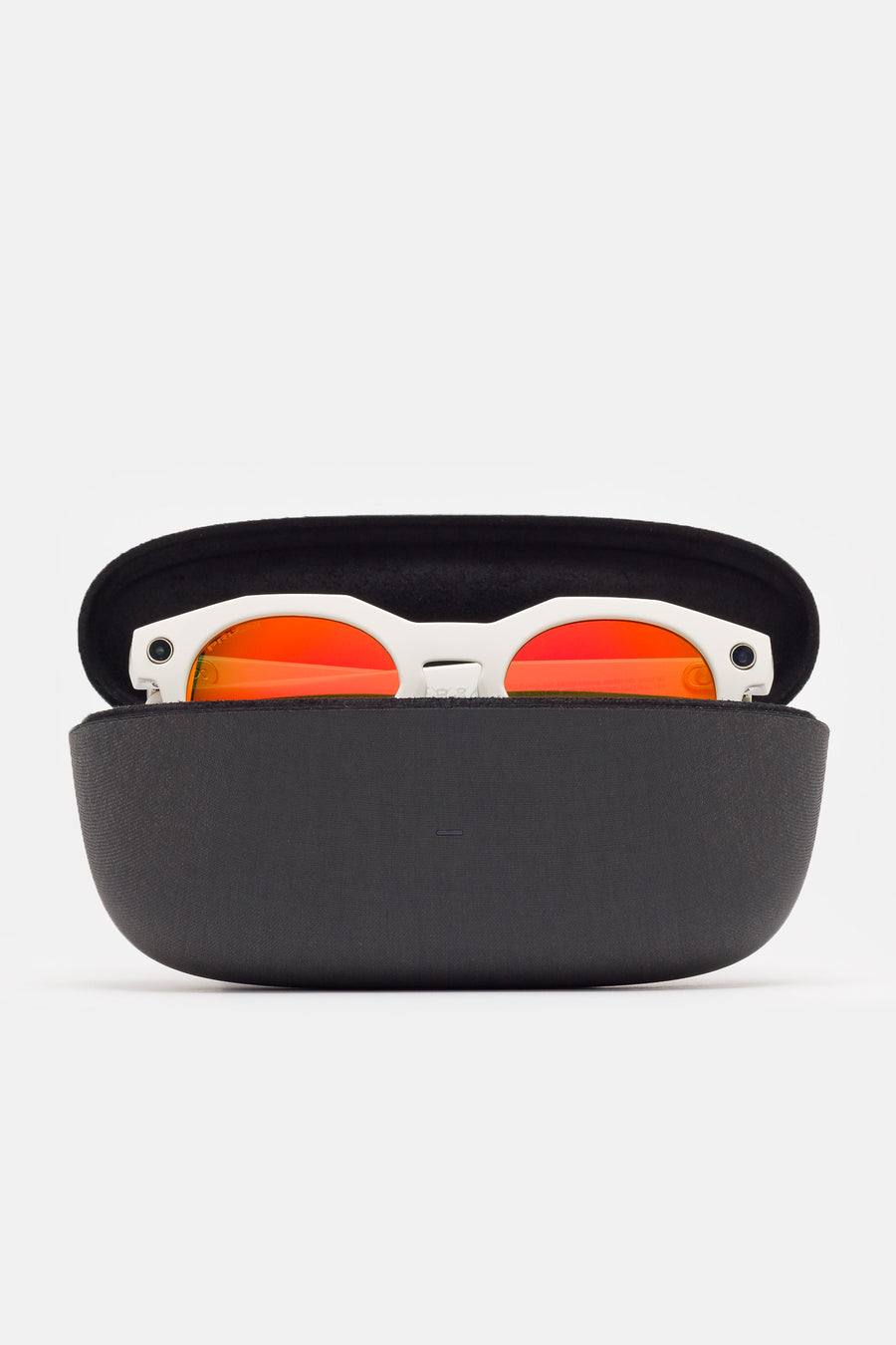 Meta HSTN Glasses in Warm Grey/Prizm Ruby Lens