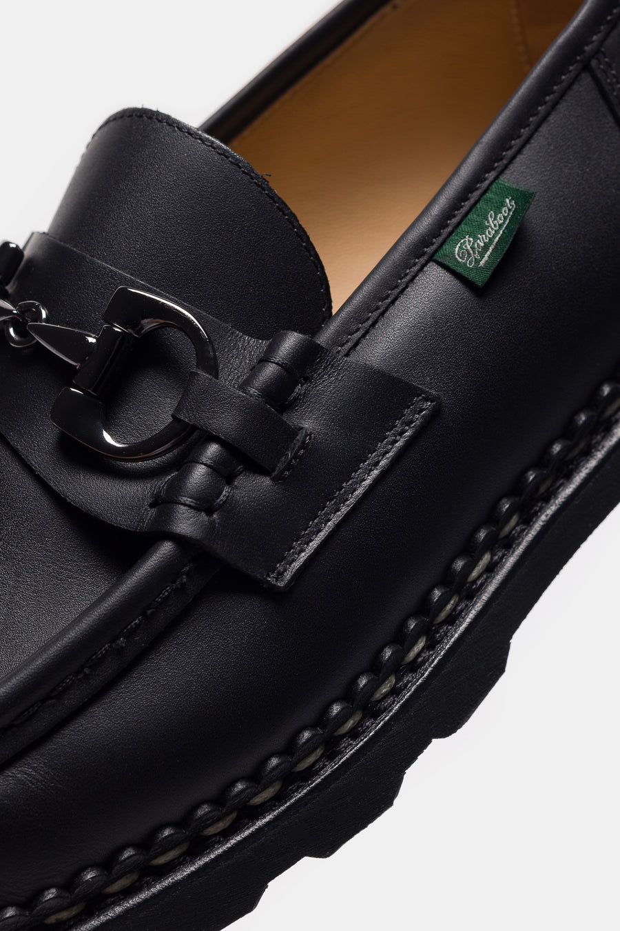 Paraboot Reims Black Leather Loafer – Drakes US