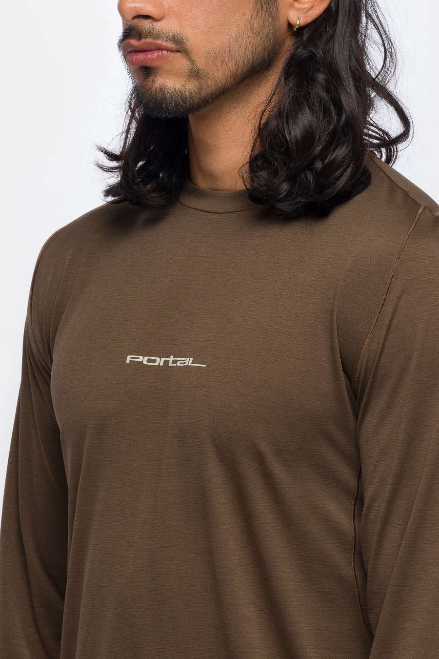 Lateral Peak LS T-Shirt in Slate Black