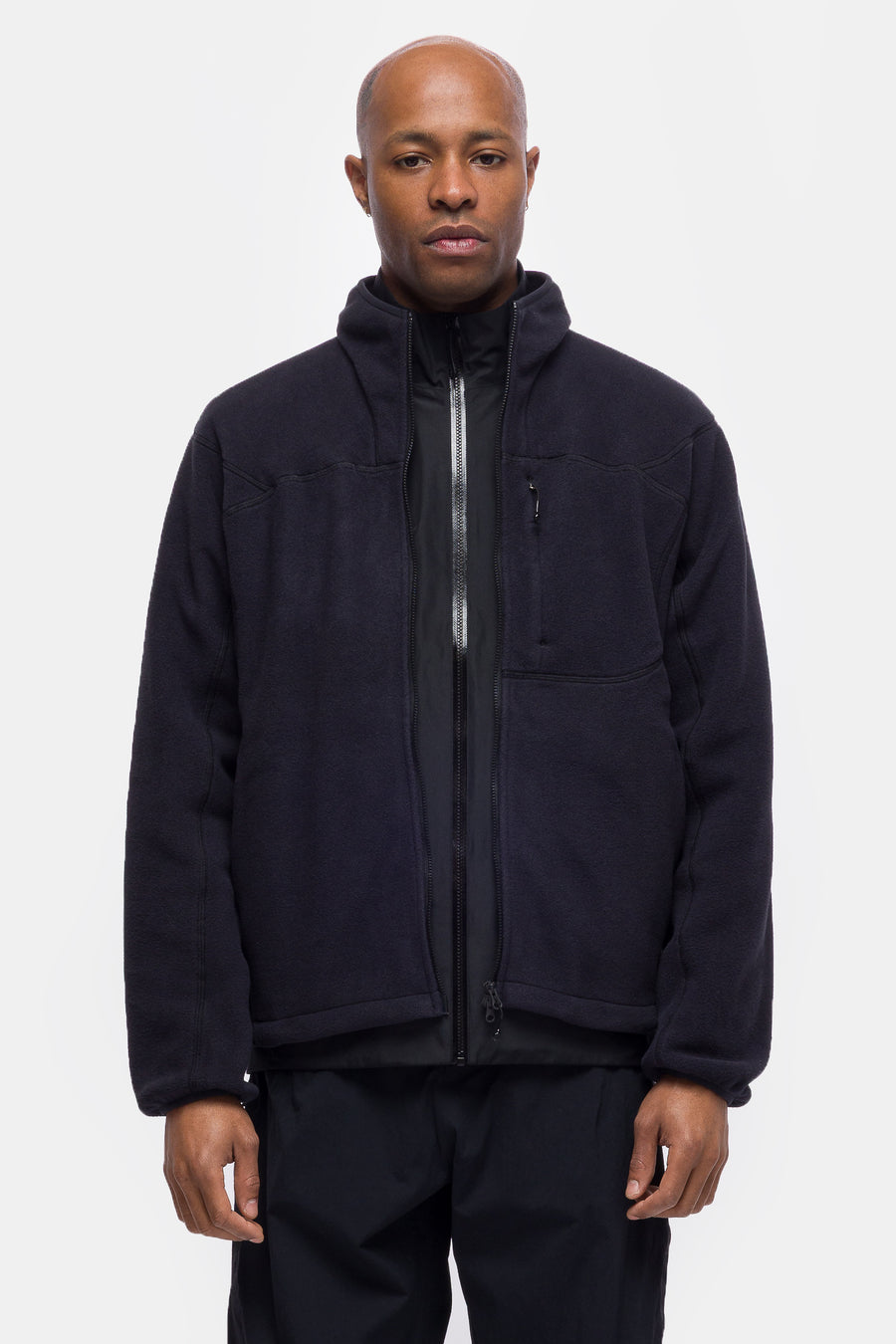 Portal Loam Fleece Jacket in Black Beauty - Notre