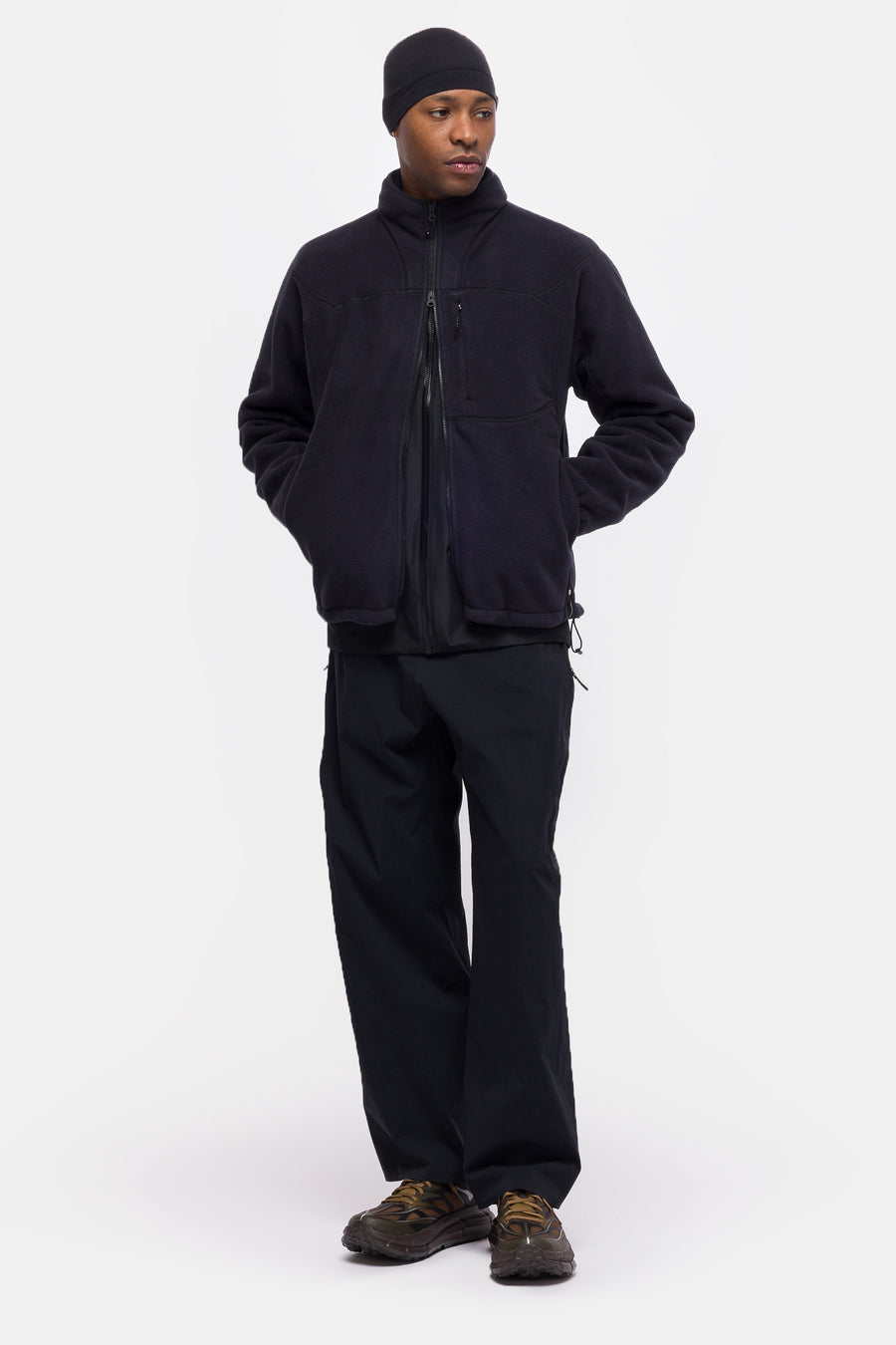 Portal Loam Fleece Jacket in Black Beauty - Notre